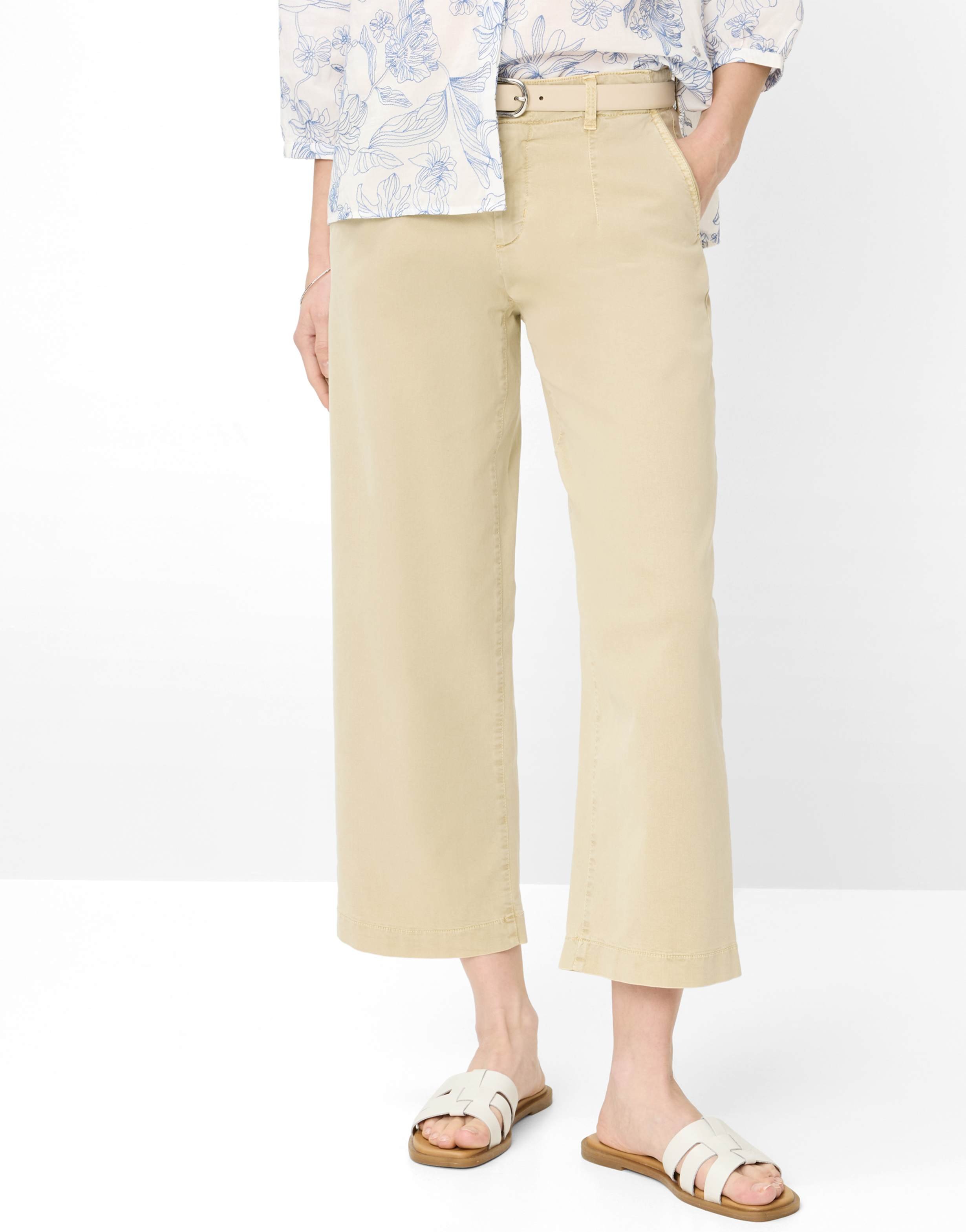 Brax Damen Culotte Style MAINE S SANDSHELL, Beige, Gr. 36