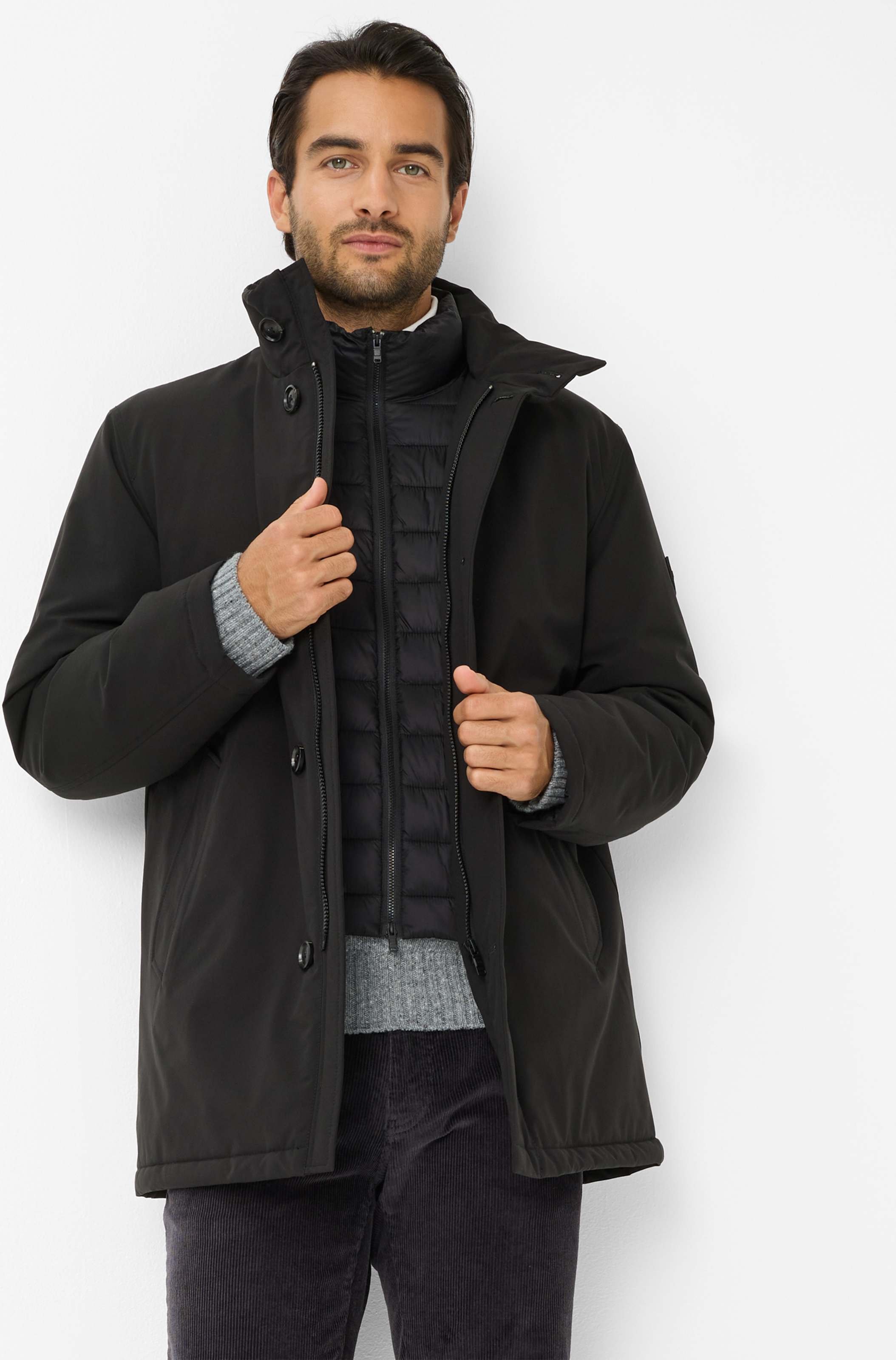 Brax Herren Parka Style GLEN black, schwarz, Gr. XL