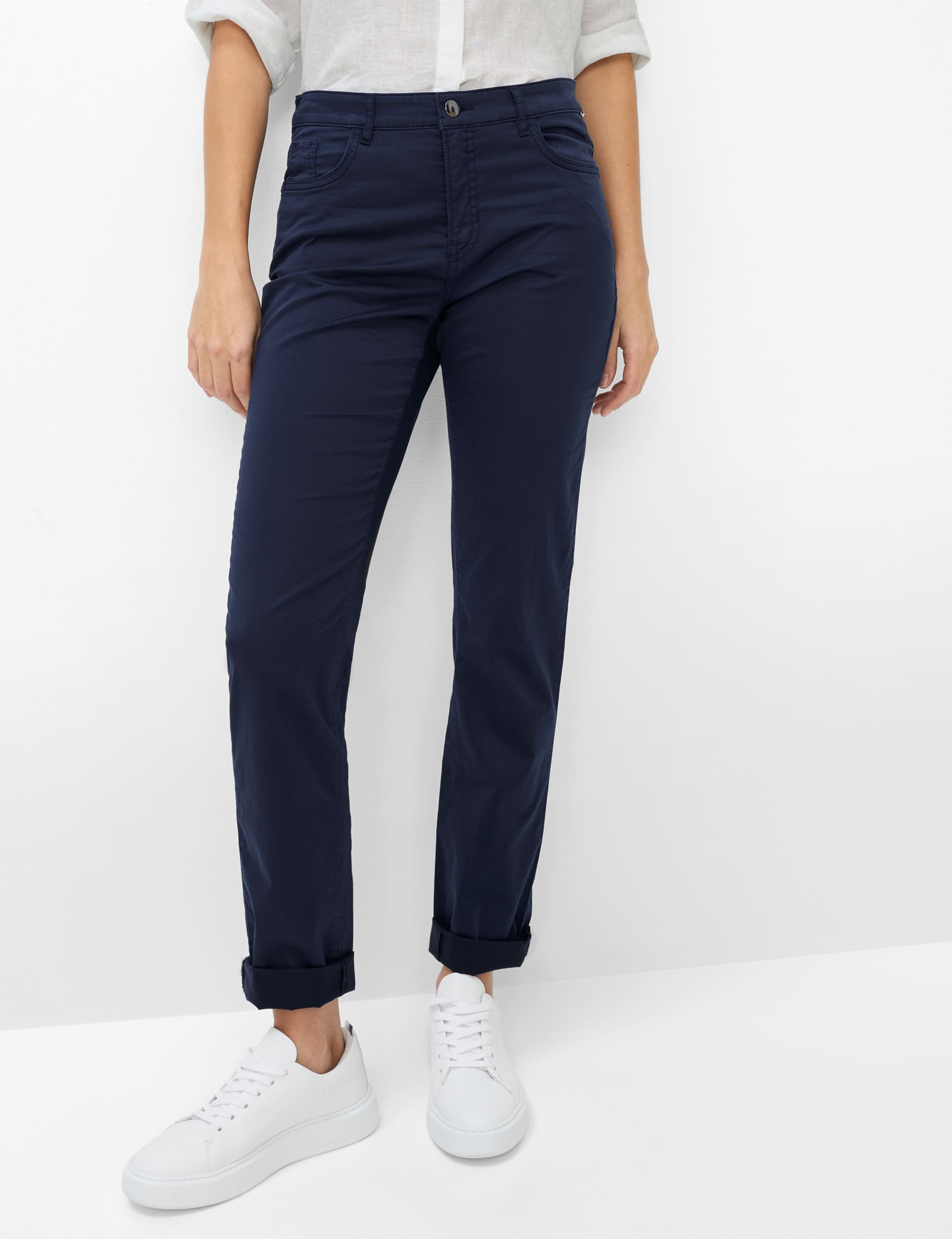 Brax Damen Five-Pocket-Hose Style CAROLA NAVY, dunkelblau, Gr. 44K
