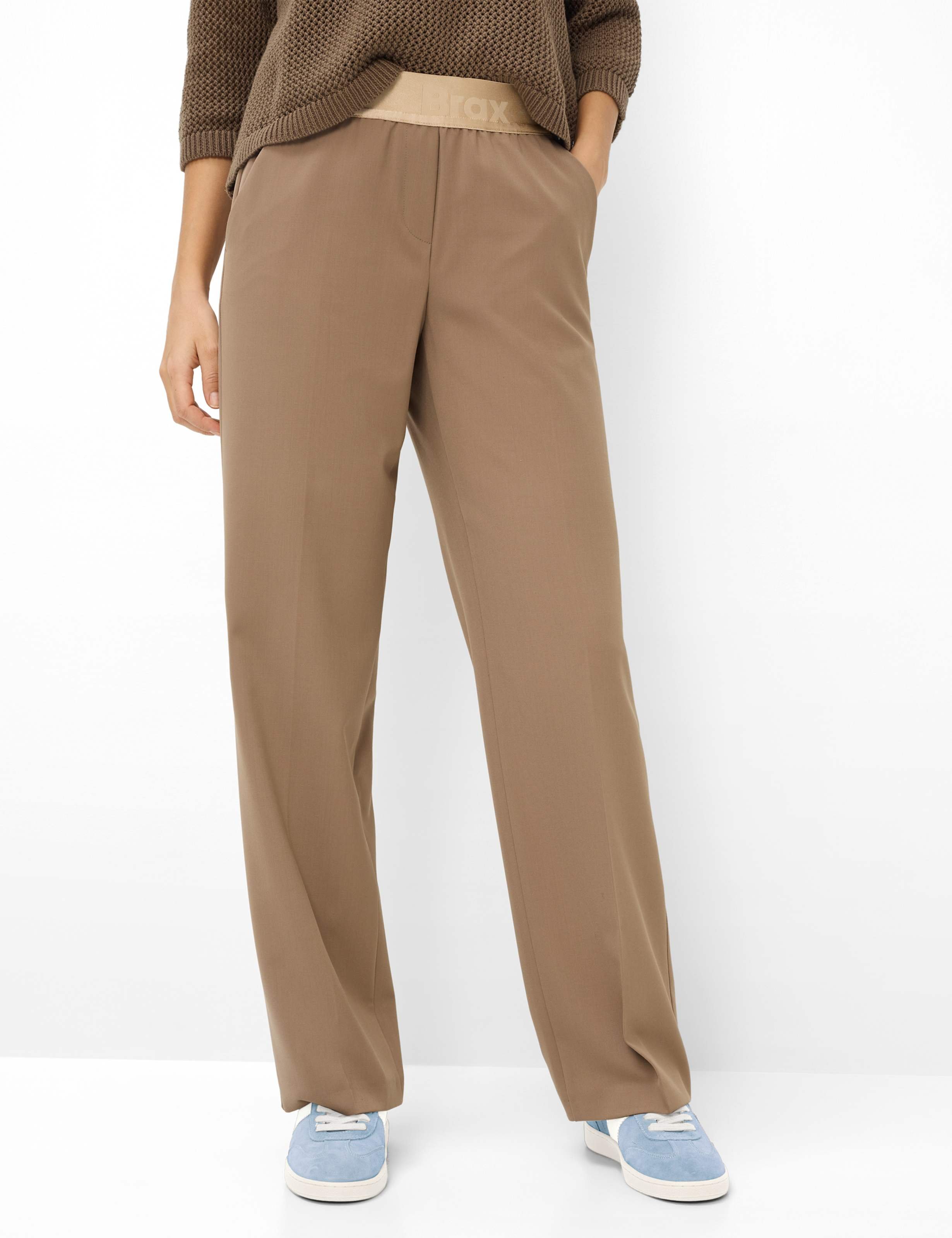 Brax Damen Palazzohose Style MAINE LIGHT MOCHA, braun, Gr. 36L