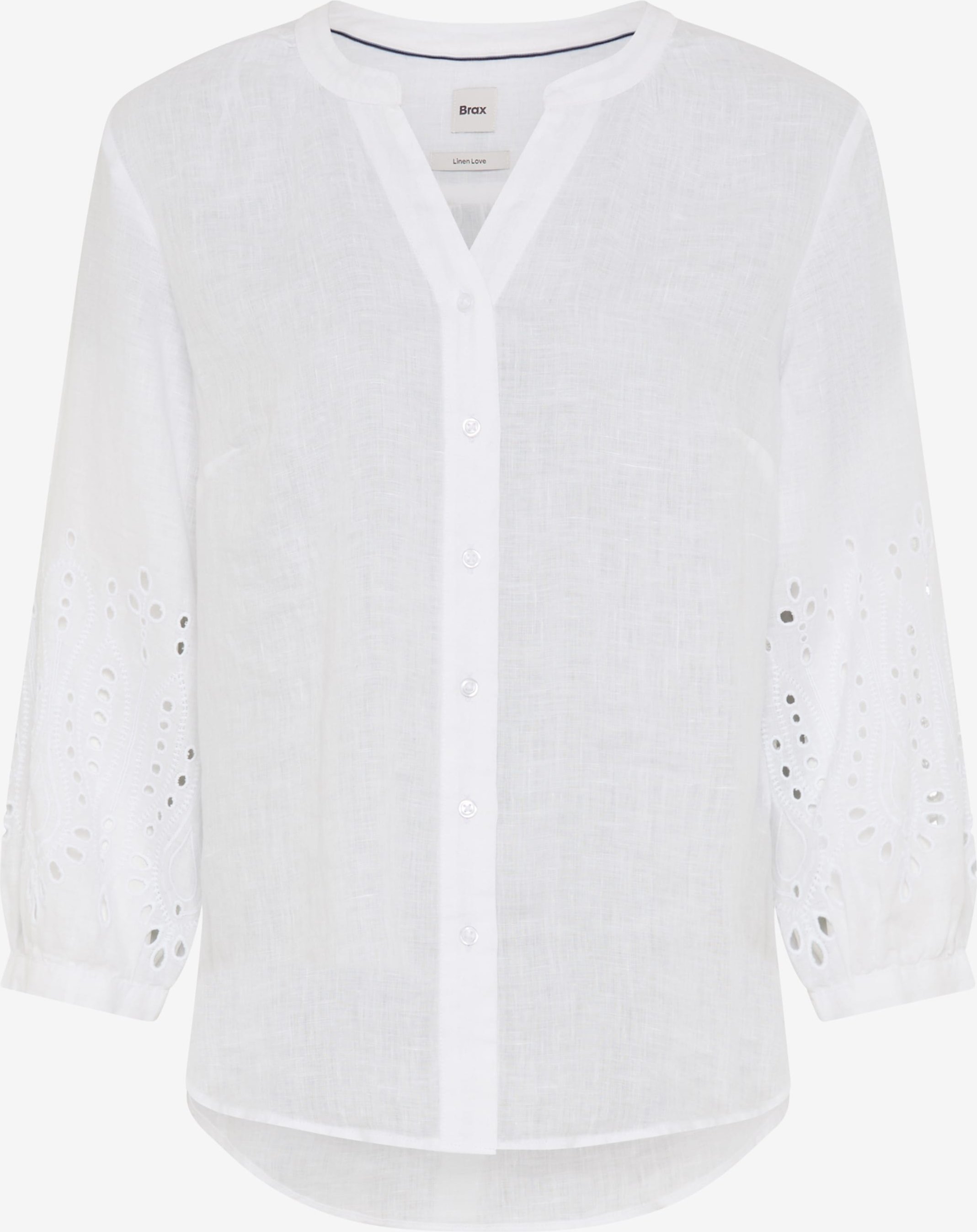 Brax Damen Bluse Style VELIA white, weiß, Gr. 42