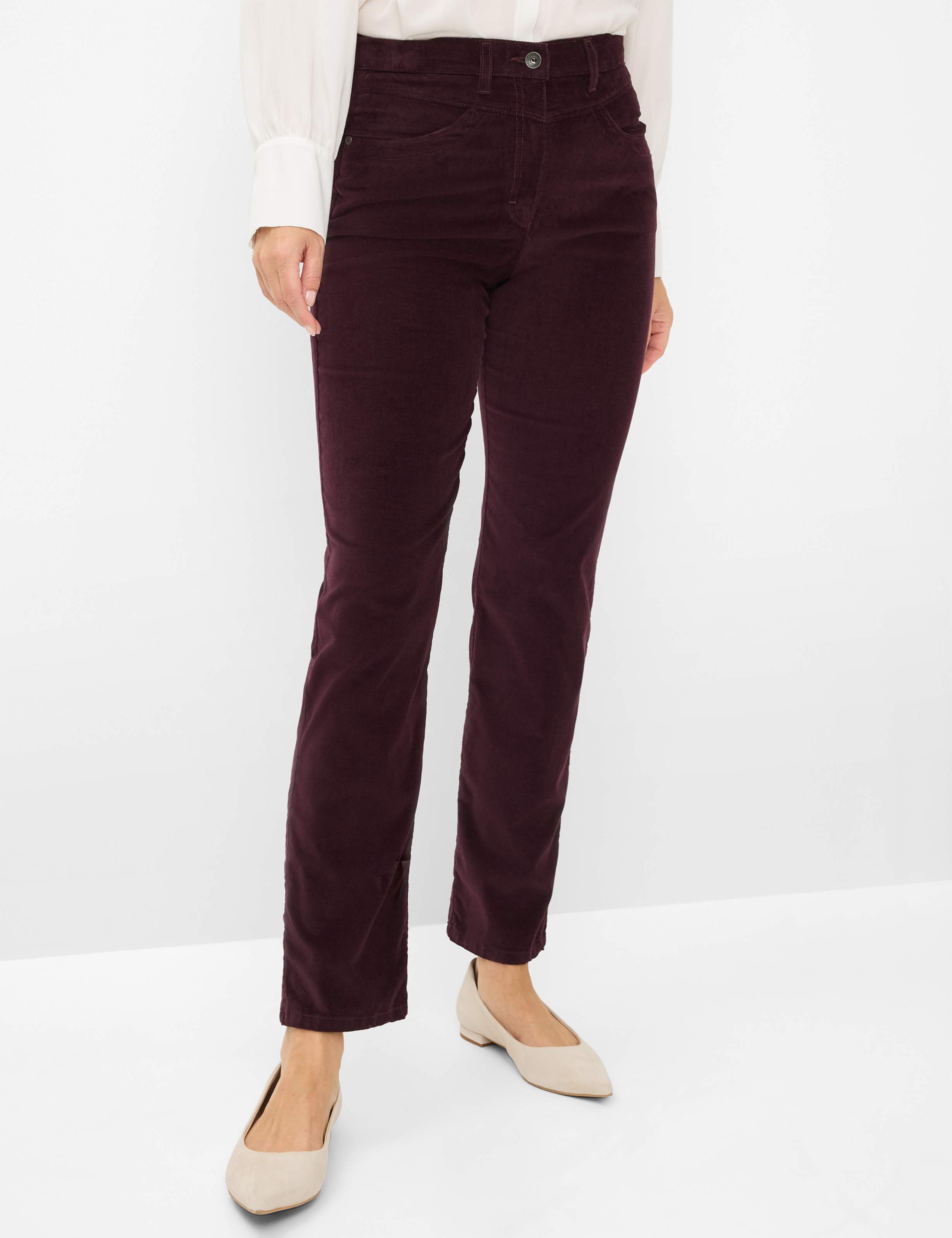 Thumbnail - Raphaela by Brax Damen Cordhose Style CAREN NEW AMARONE, dunkelrot, Gr. 38