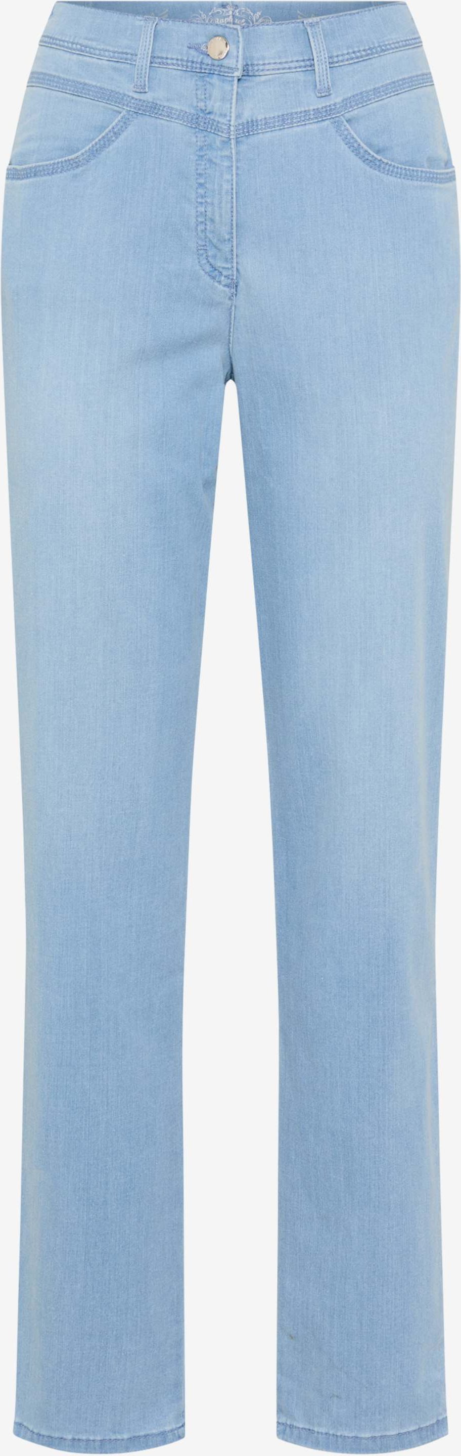 Raphaela by Brax Damen Five-Pocket-Hose Style CAREN NEW BLEACHED LIGHT BLUE SLIGHTUSED, denim hellblau, Gr. 40K