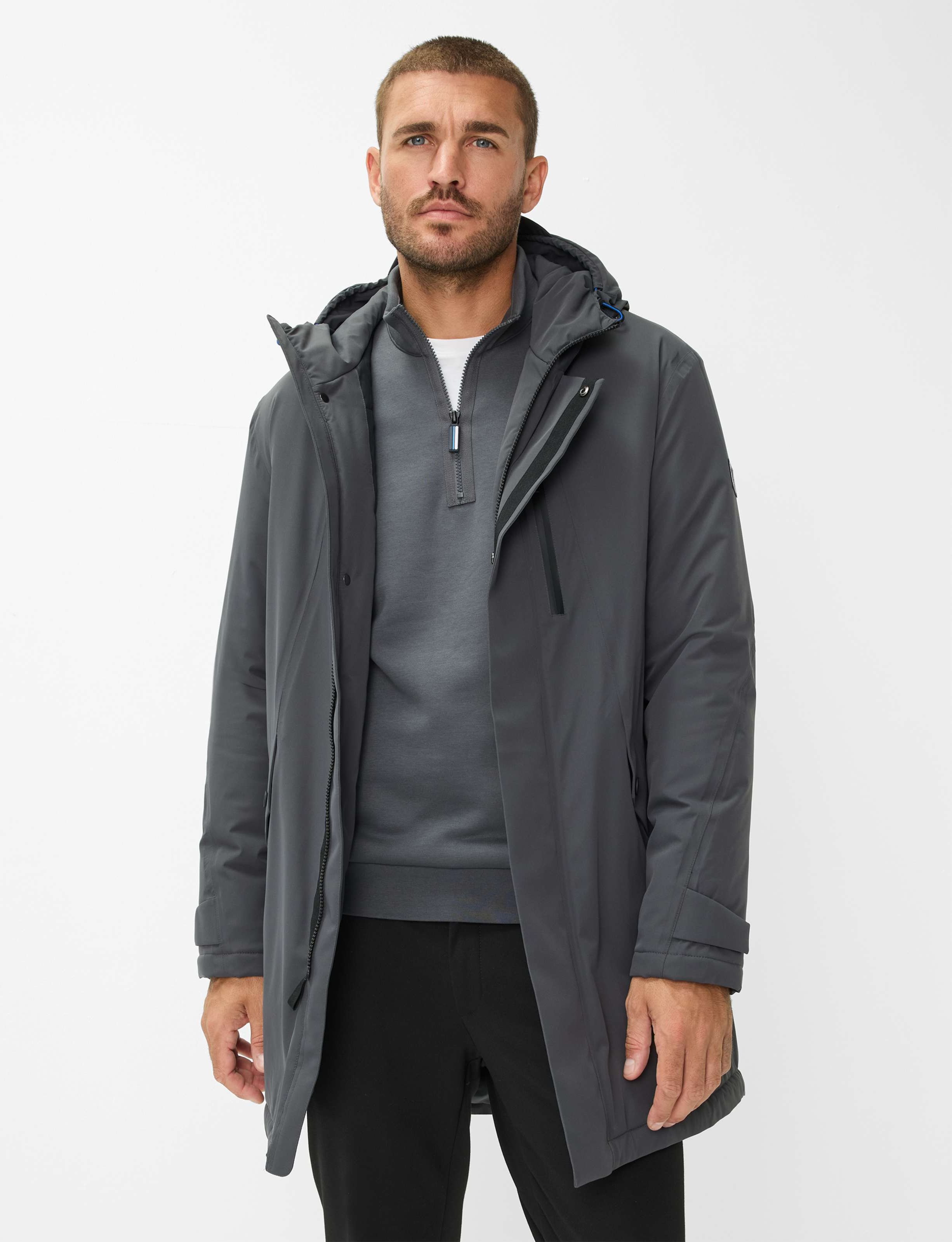 Thumbnail - Brax Herren Parka Style LAZIO elefant, dunkelgrau, Gr. S