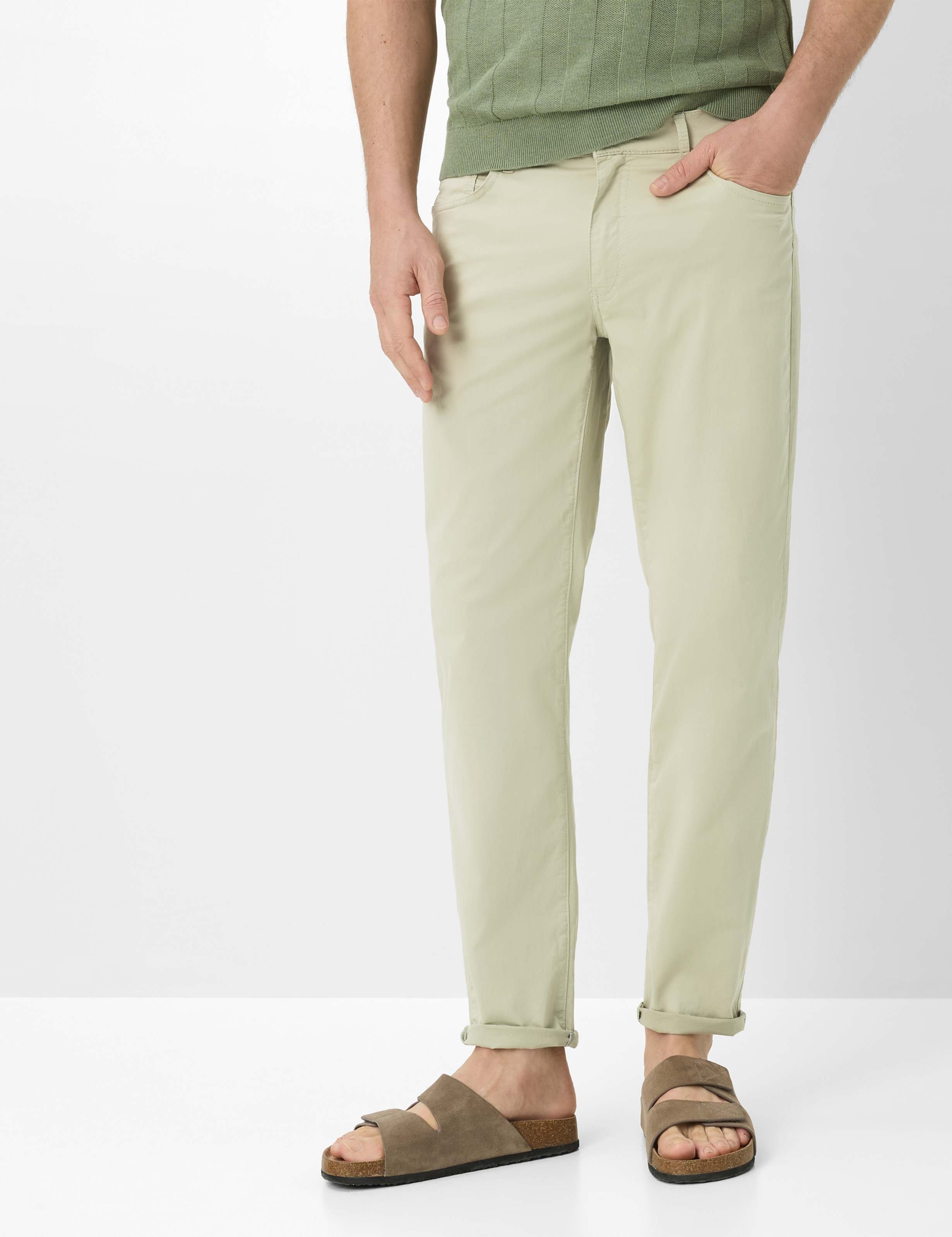 Brax Herren Five-Pocket-Hose Style CADIZ AVOCADO, hellgrün, Gr. 38/32