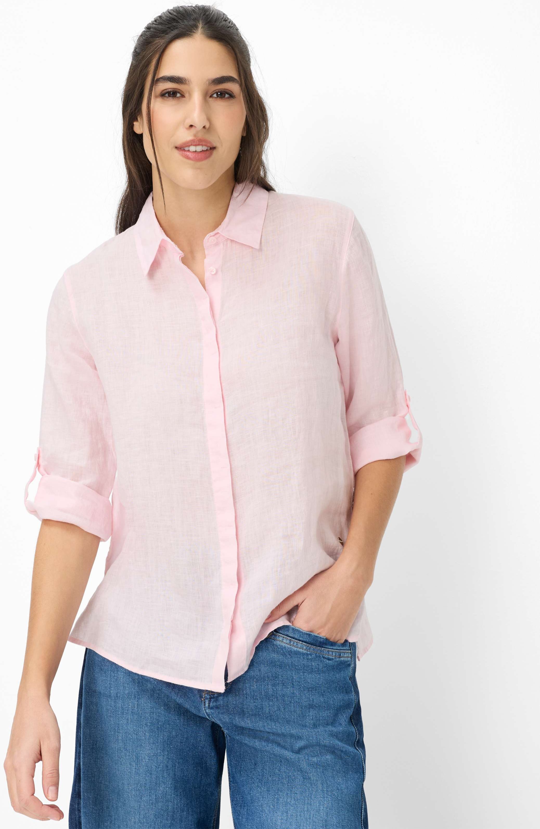 Brax Damen Hemd Style VICKI dusty rose, Rosa, Gr. 46