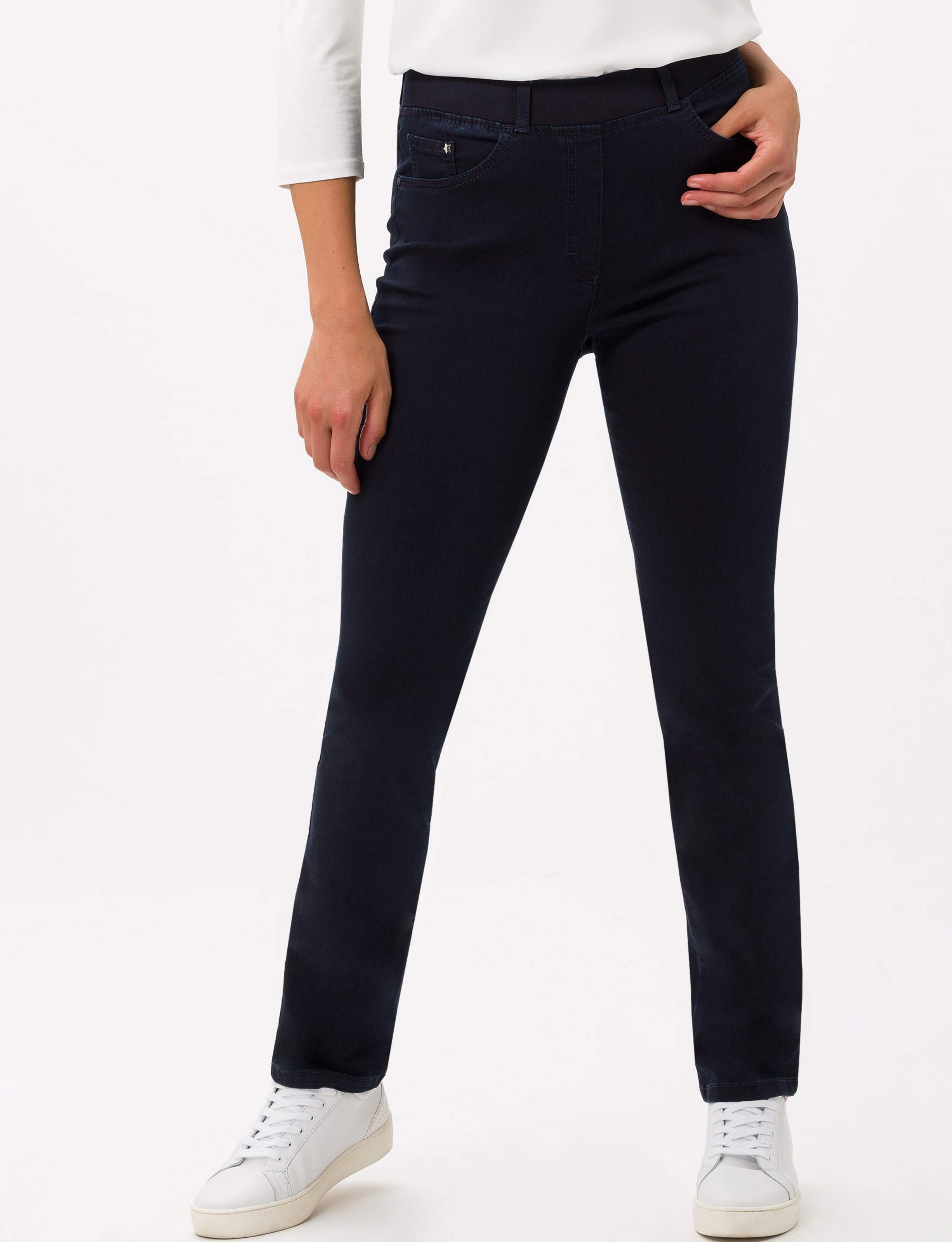 Raphaela by Brax Damen Five-Pocket-Hose Style LAVINA DARK BLUE, denim dunkelblau, Gr. 36