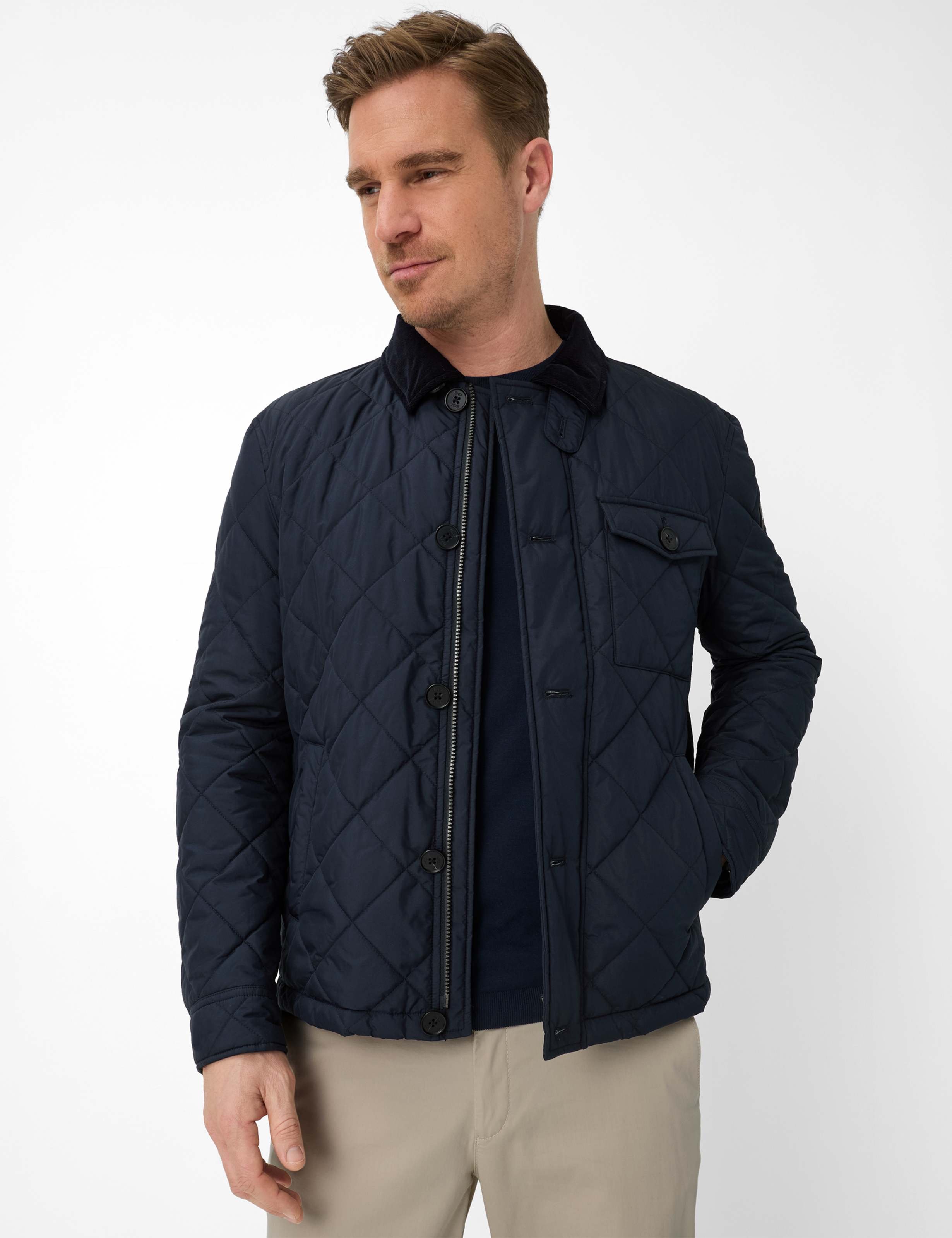 Brax Herren Steppweste Style BOB navy, dunkelblau, Gr. S