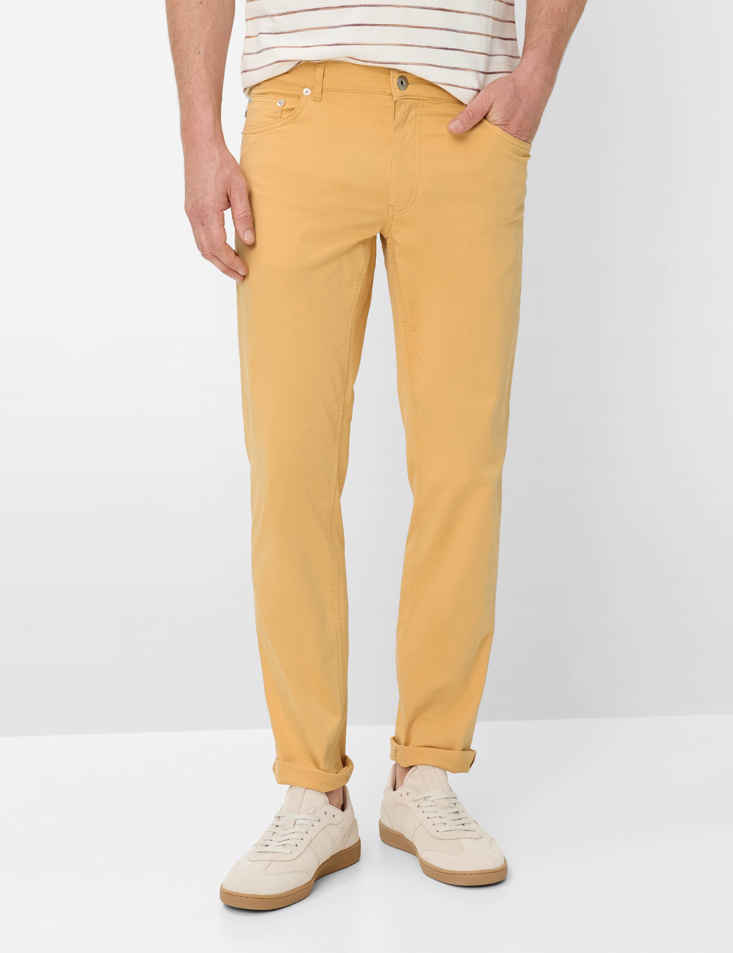 Brax Herren Five-Pocket-Hose Style COOPER SUNRISE, gelb, Gr. 38/32