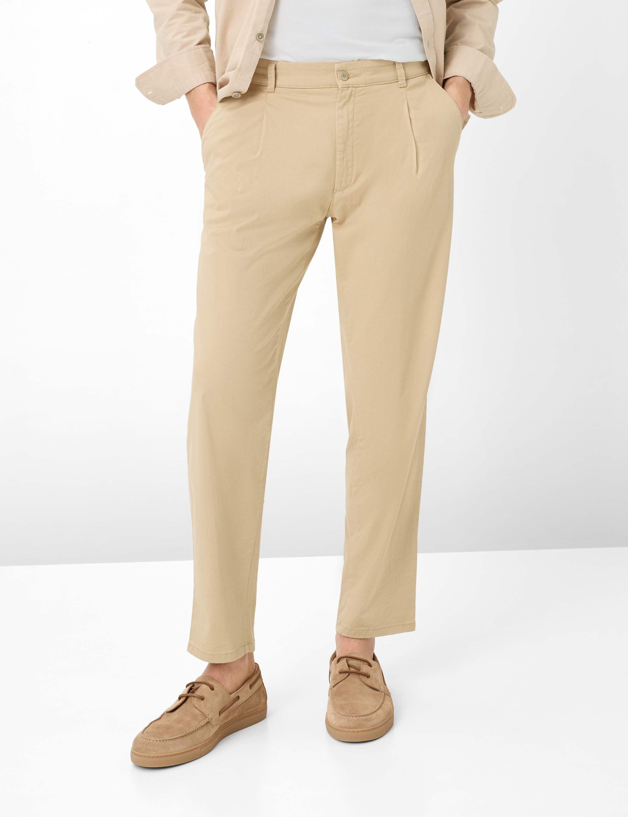 Brax Herren Chino Style TINO CANVAS, hellbeige, Gr. 30/30