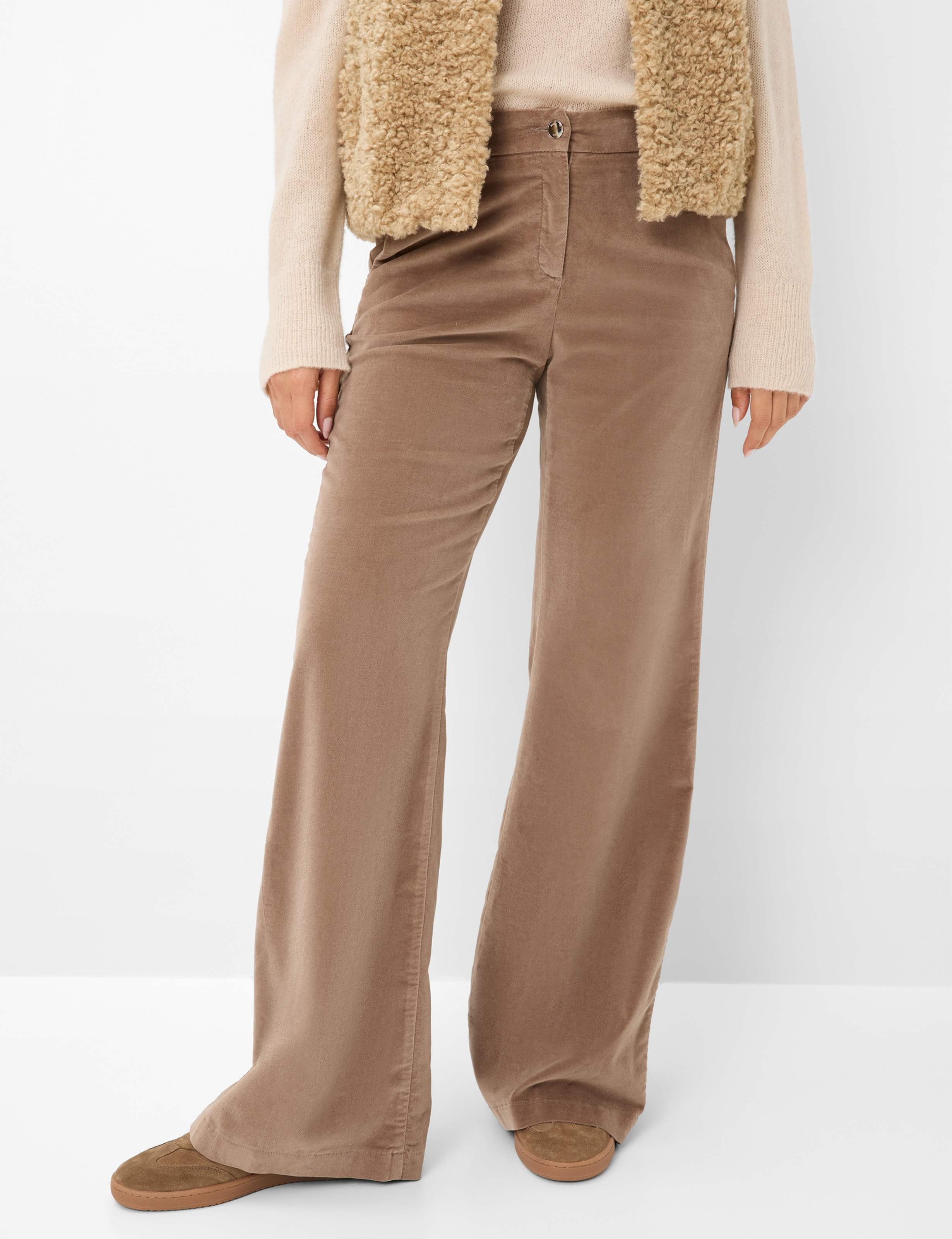 Thumbnail - Brax Damen Palazzohose Style MAINE LIGHT WALNUT, hellbraun, Gr. 42