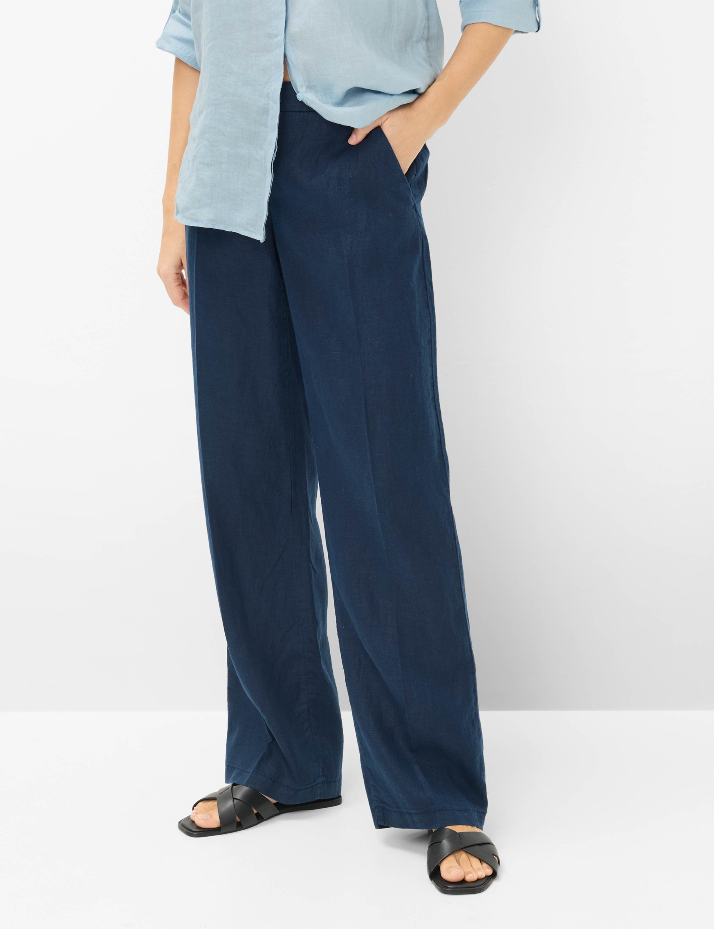 Brax Damen Palazzohose Style MAINE NAVY, dunkelblau, Gr. 38