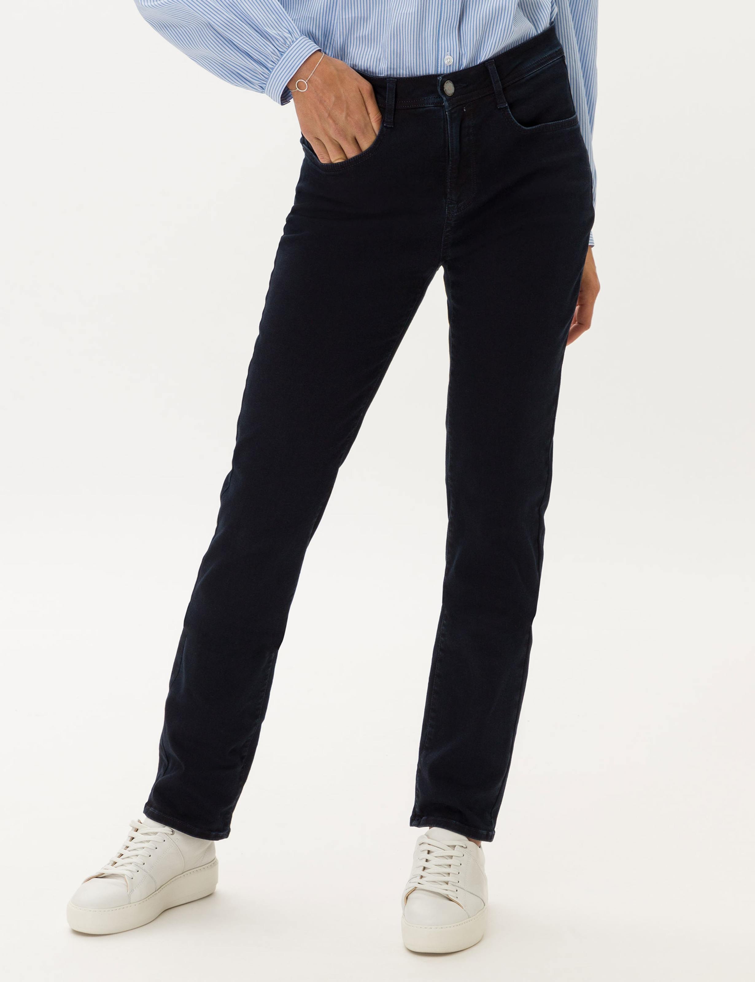 Thumbnail - Brax Damen Five-Pocket-Hose Style CAROLA CLEAN DARK BLUE, denim dunkelblau, Gr. 46K