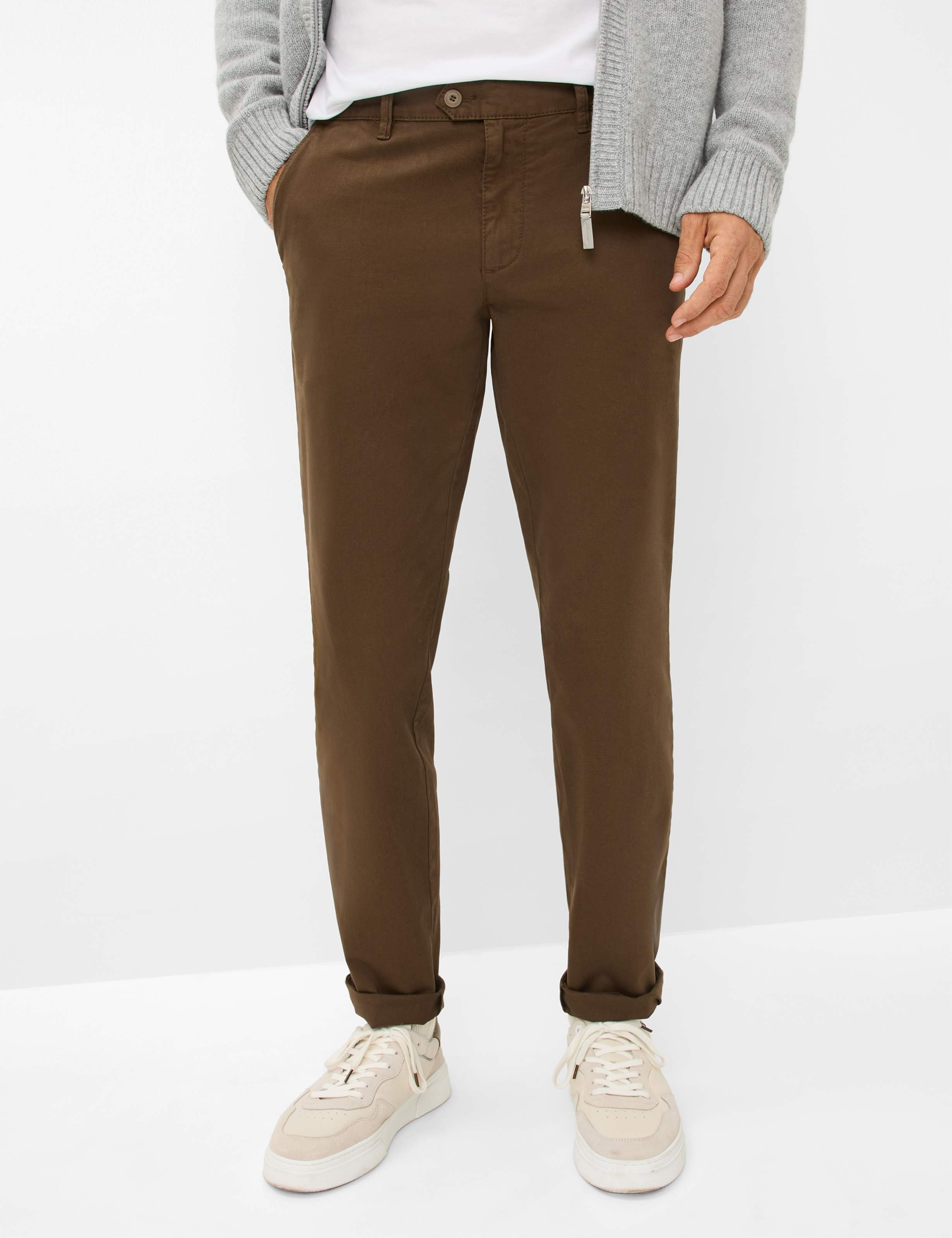 Thumbnail - Eurex by Brax Herren Flatfronthose Style JIM BROWN, dunkelbraun, Gr. 52
