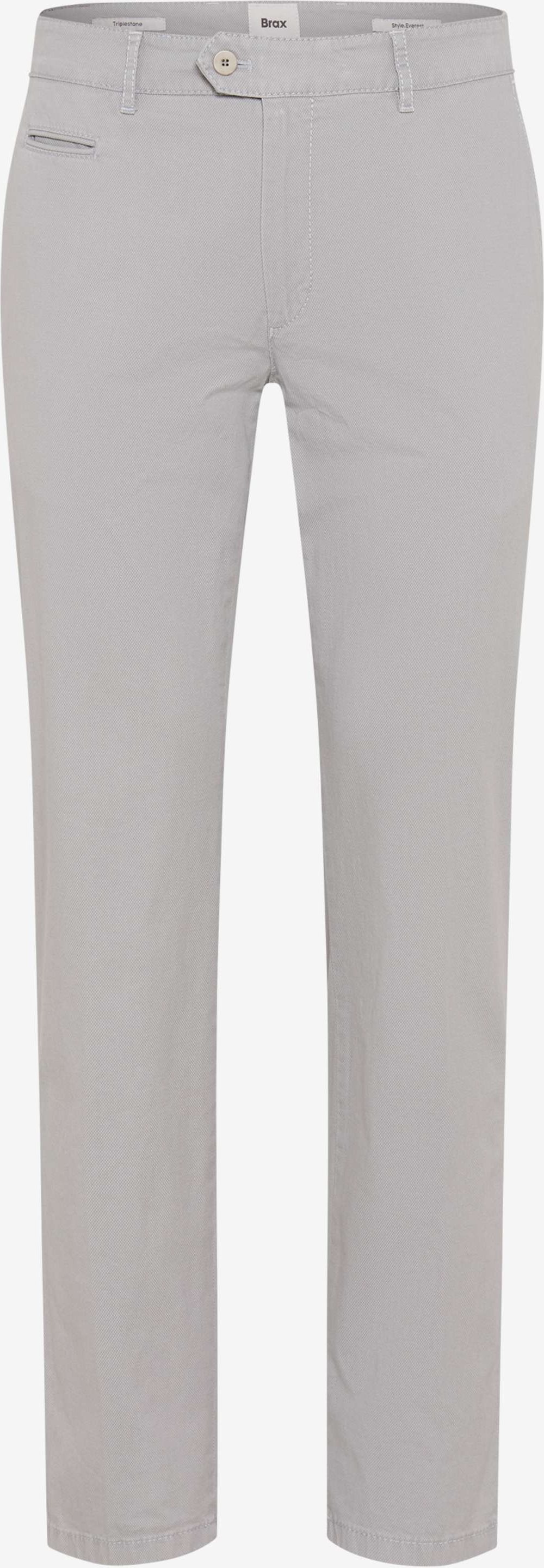 Brax Herren Chino Style EVEREST PLATIN, hellgrau, Gr. 50