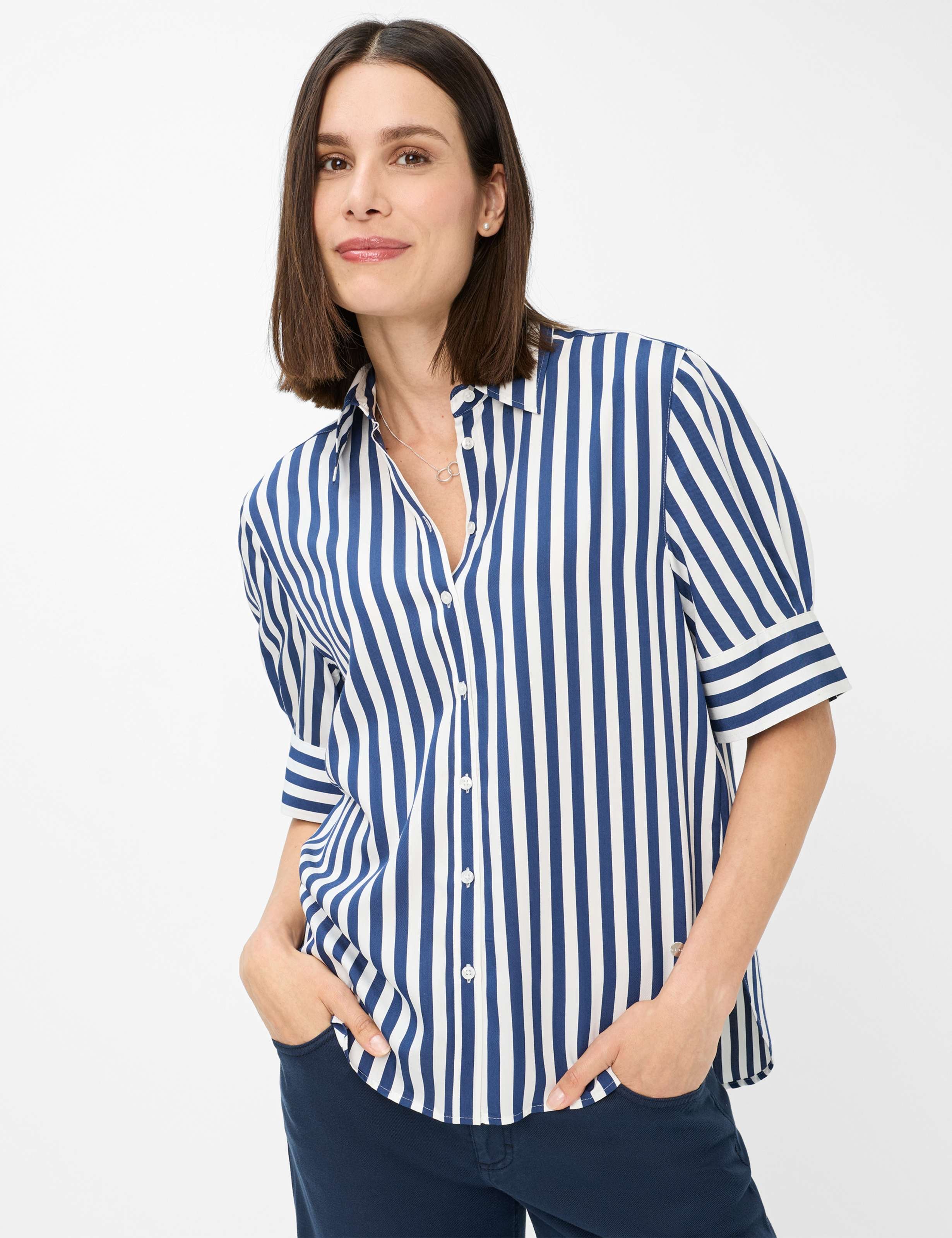 Brax Damen Hemd Style VILLY navy, dunkelblau, Gr. 38