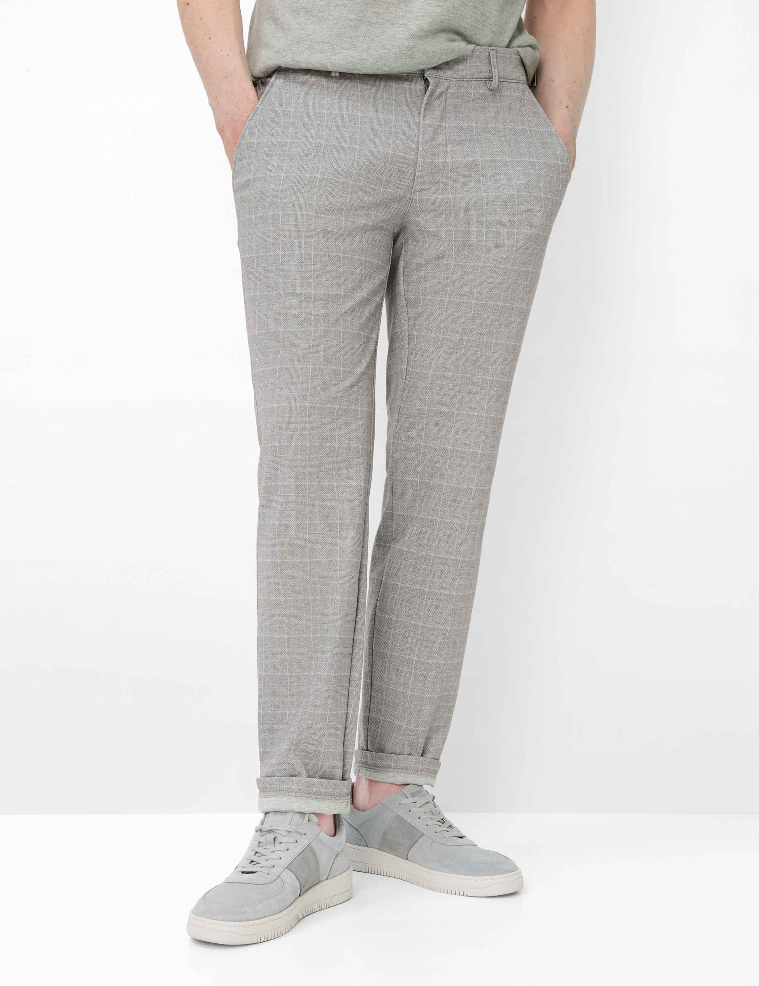 Eurex by Brax Herren Chino Style THILO MINERAL CHECK, grau, Gr. 24U