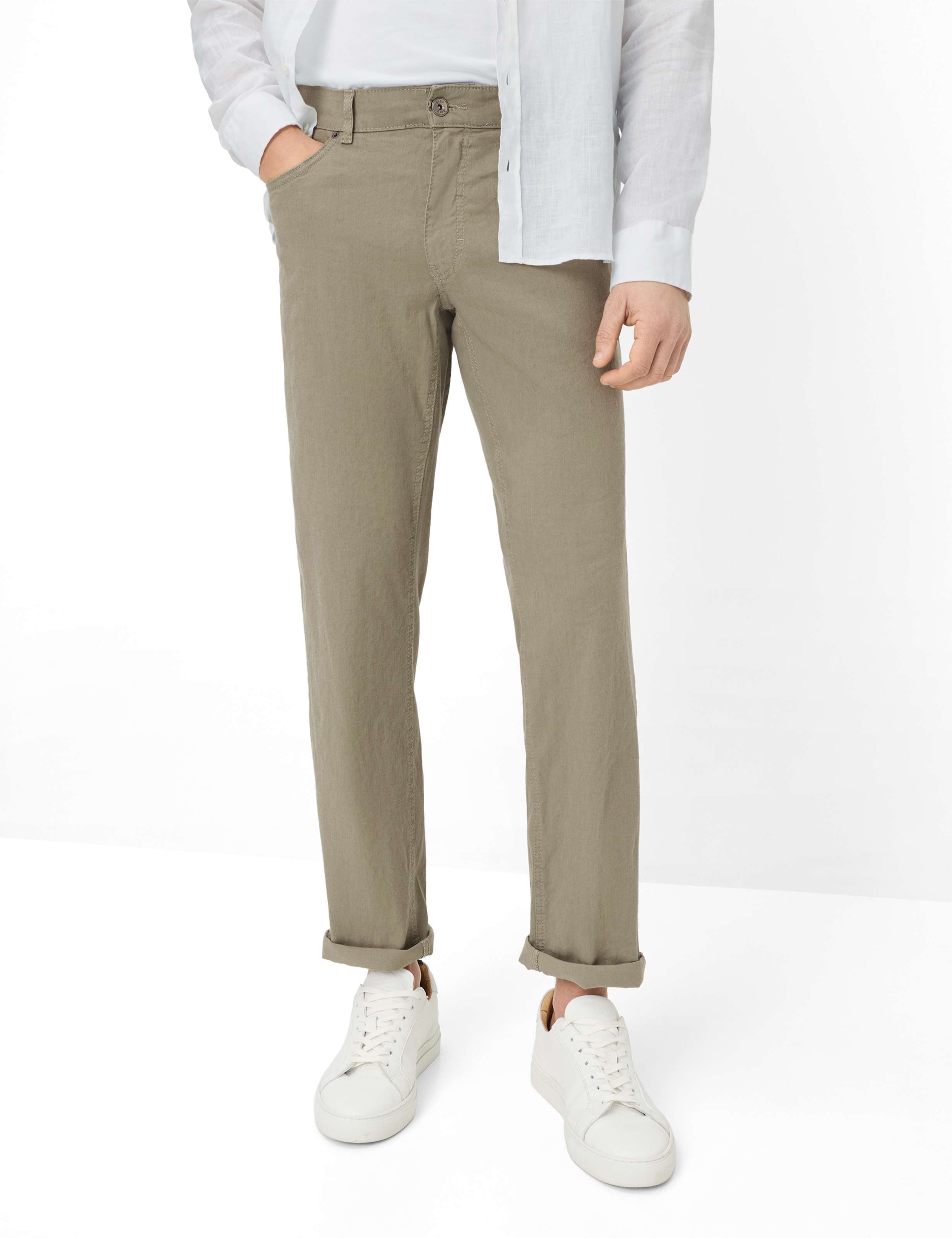 Brax Herren Hose Style COOPER JUNGLE Grün Khaki, grün - khaki, Gr. 32/30