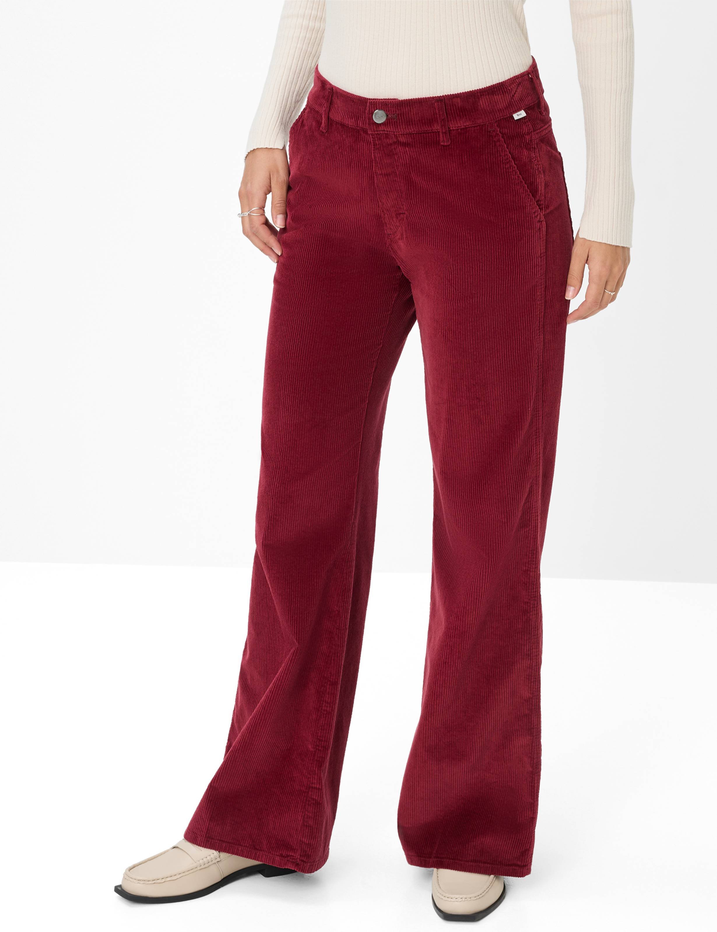 Thumbnail - Brax Damen Cordhose Style MAINE MULBERRY, dunkelrot, Gr. 38