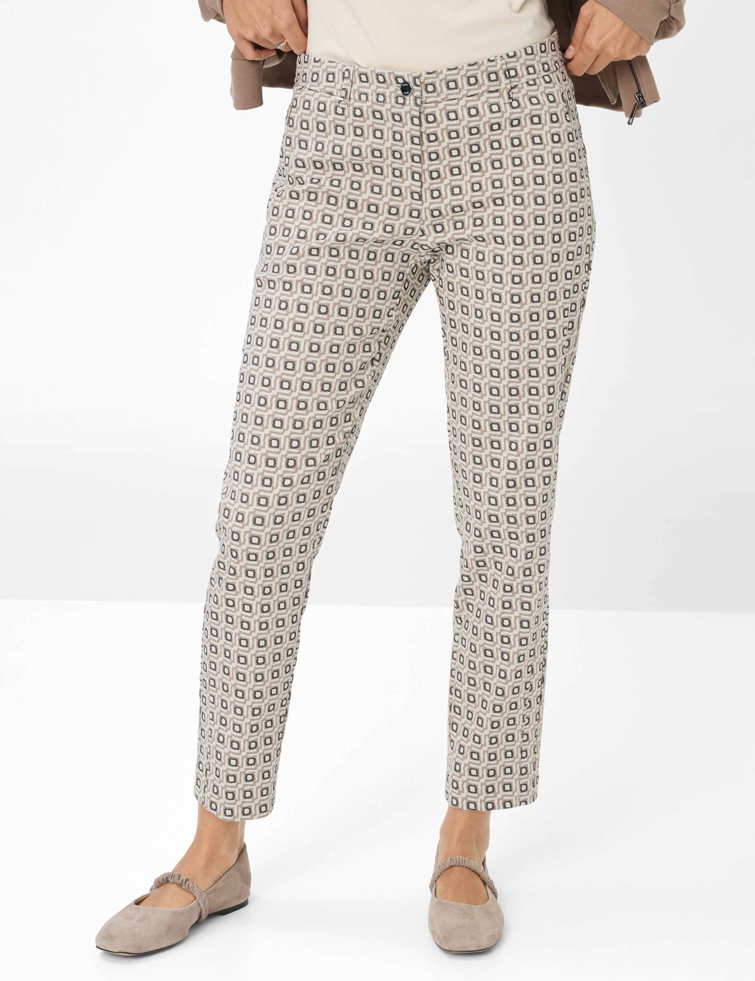 Brax Damen Chino Style MARON S CANVAS, hellbeige, Gr. 36L