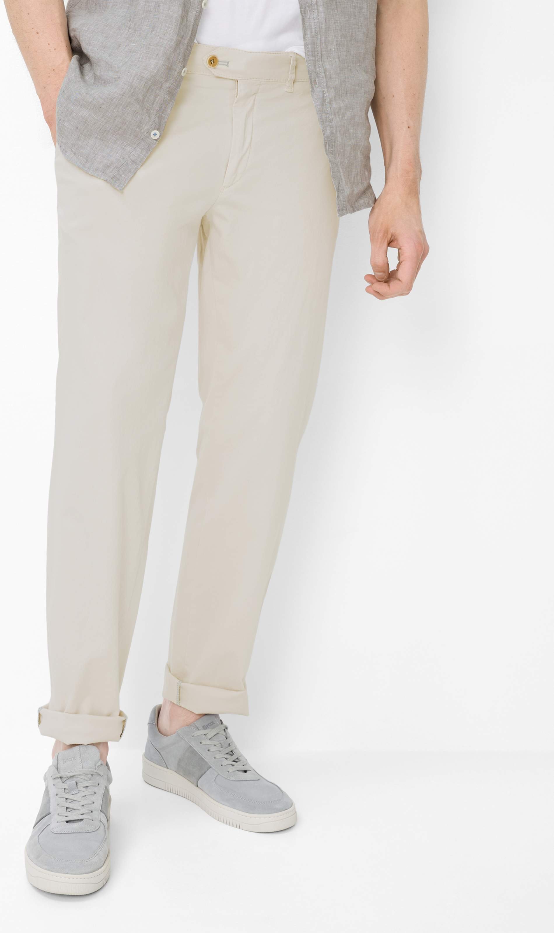 Eurex by Brax Herren Hose Style JOE KITT, hellbeige, Gr. 275U