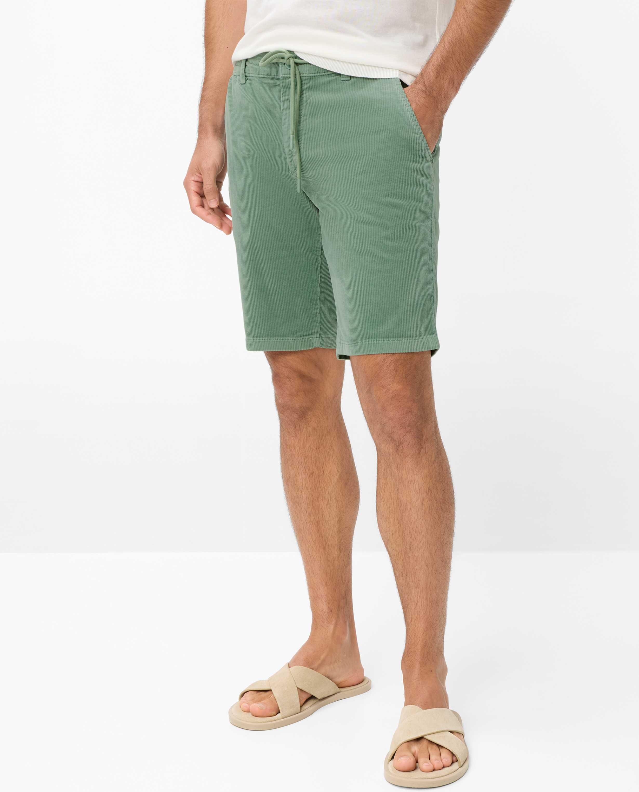 Brax Herren Bermuda Style BALU HERB, hellgrün, Gr. 38