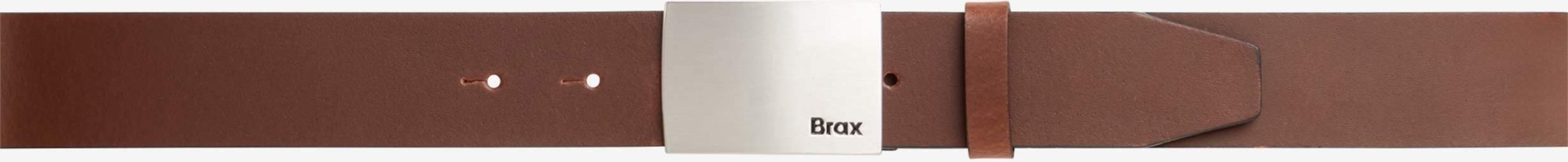 Brax Herren Ledergürtel Style HAKA GÜRTEL brown, dunkelbraun, Gr. 115