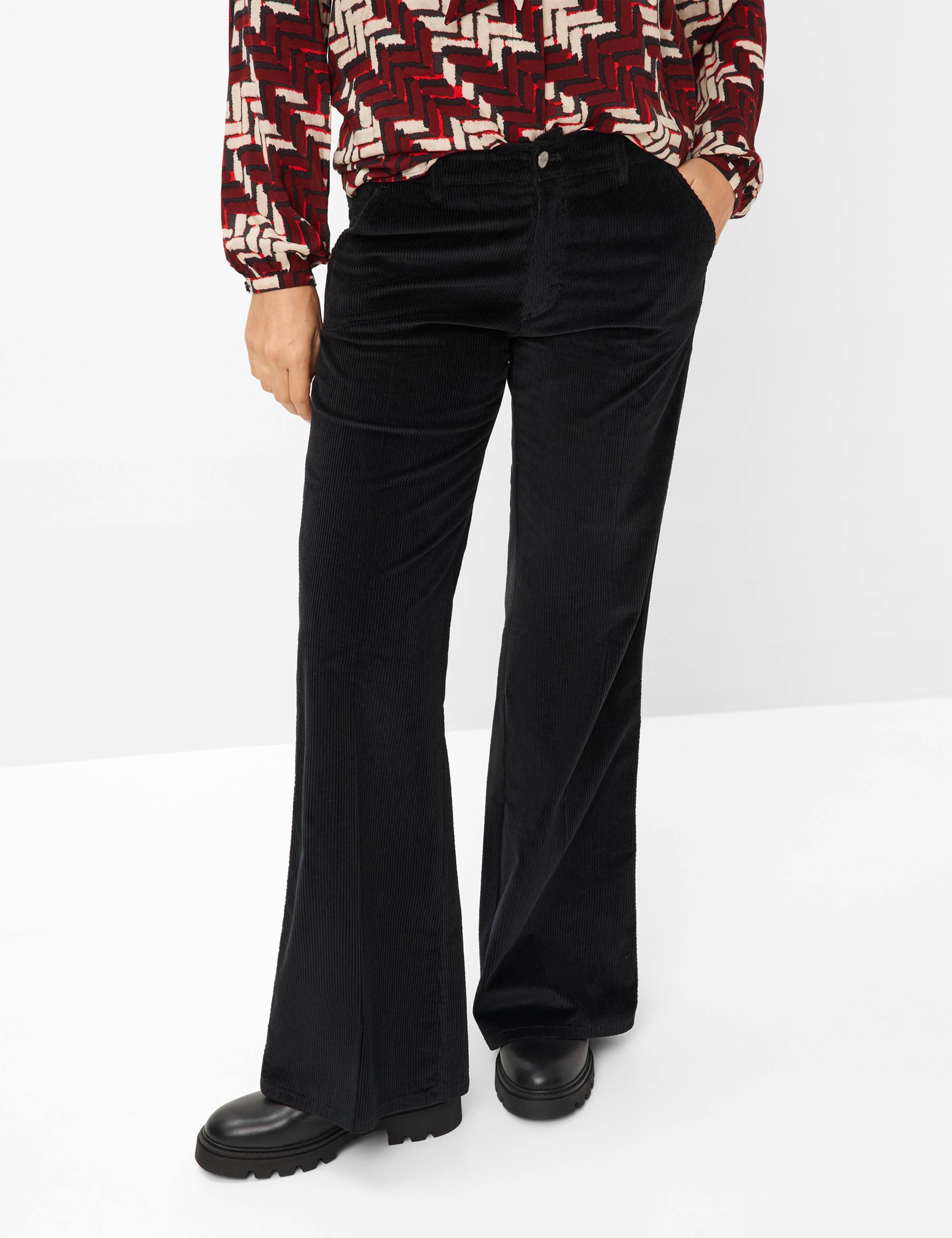 Thumbnail - Brax Damen Cordhose Style MAINE BLACK, schwarz, Gr. 40K