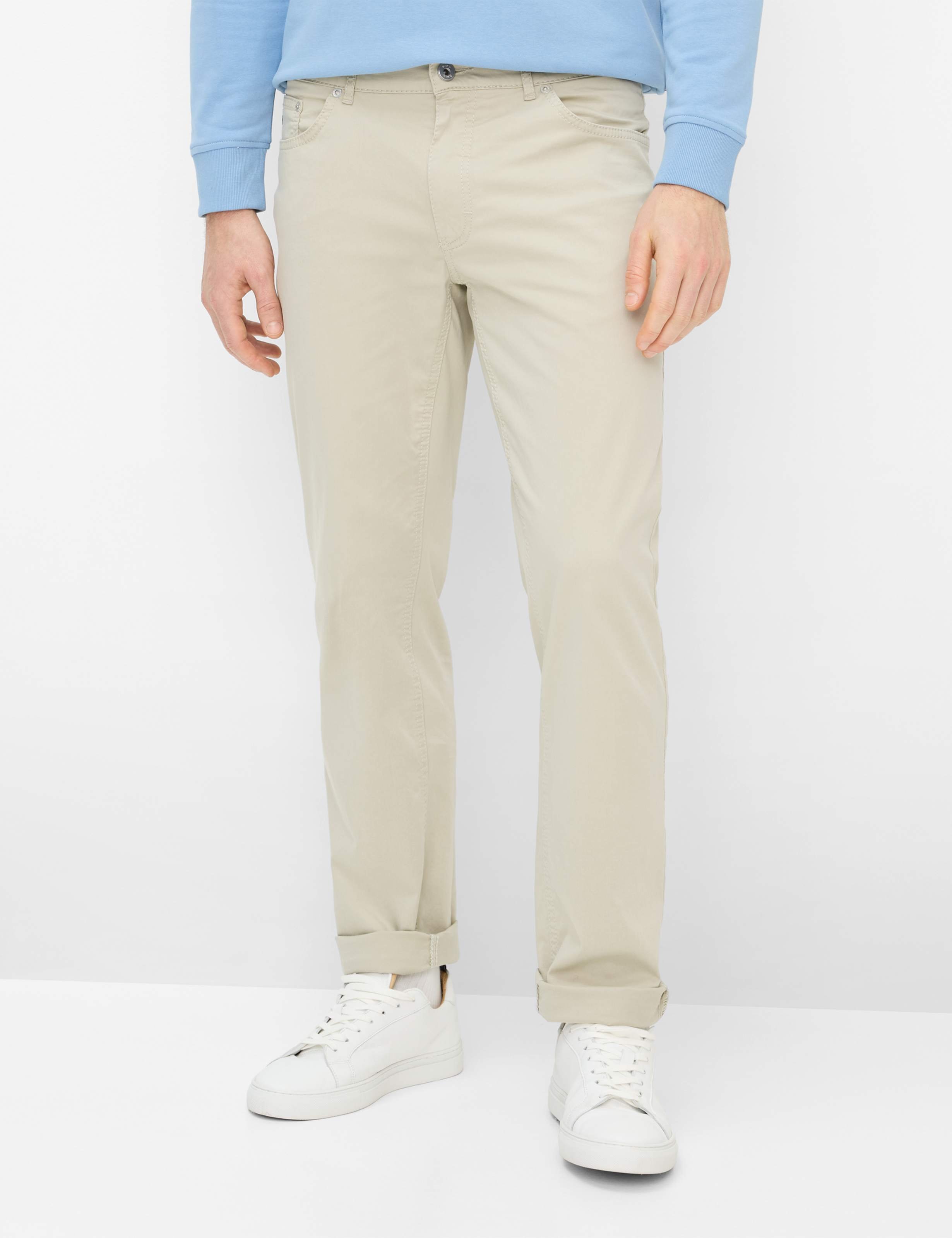 Brax Herren Five-Pocket-Hose Style COOPER BEACH, Beige, Gr. 40/32