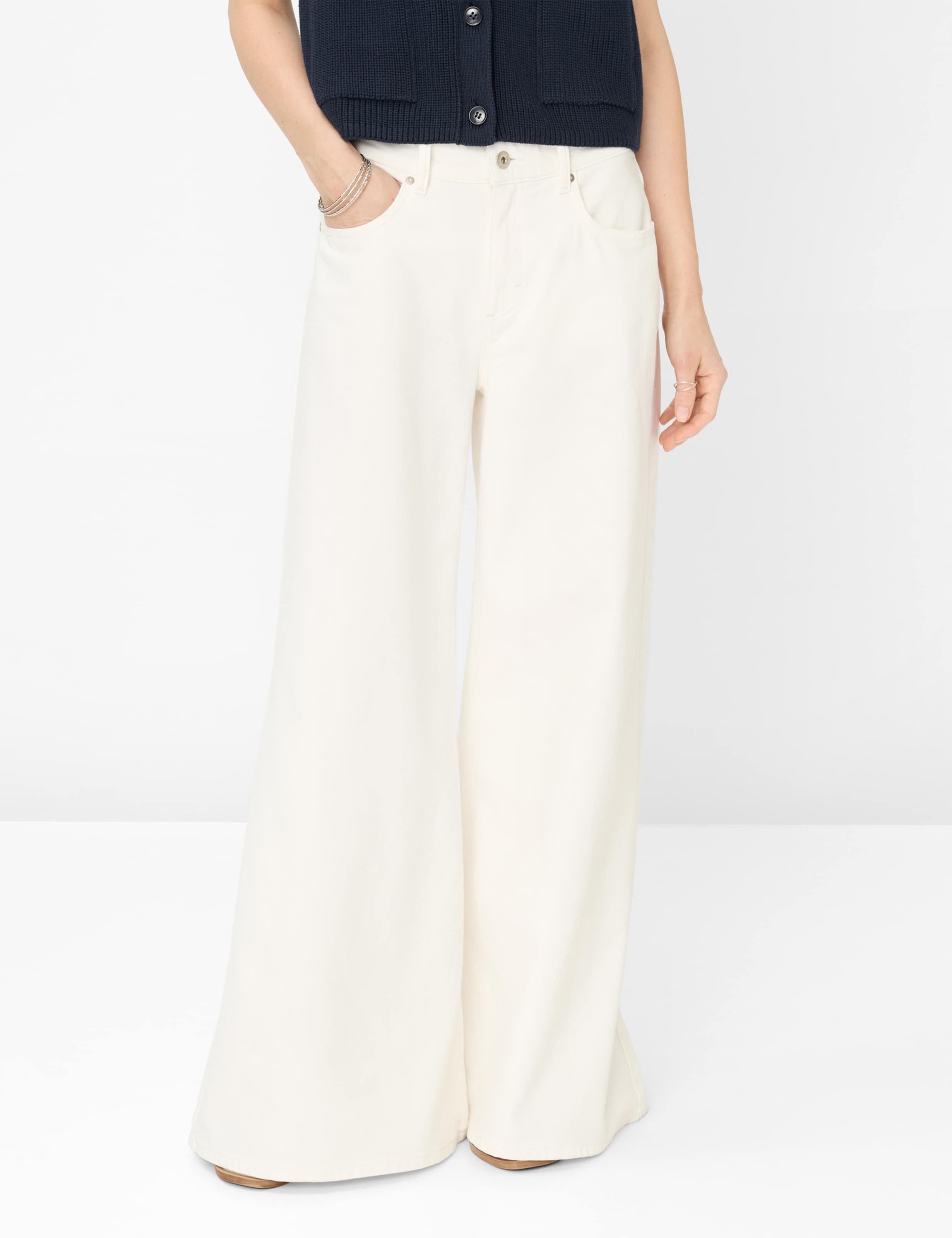 Thumbnail - Brax Damen Five-Pocket-Hose Style MARCH OFFWHITE, denim cremeweiß, Gr. 36K