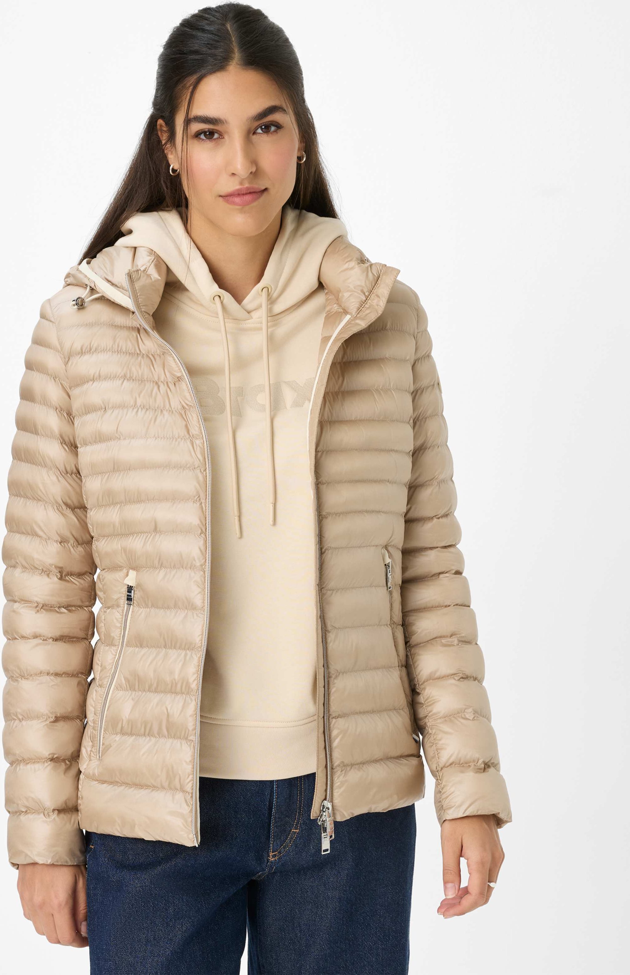 Thumbnail - Brax Damen Steppjacke Style BERN canvas, Beige, Gr. 40