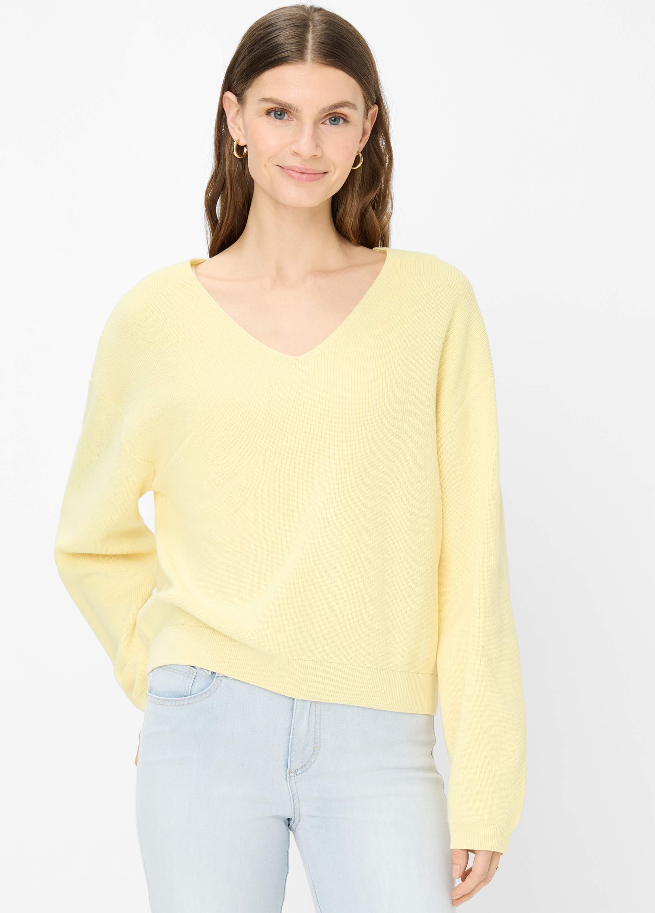 Brax Damen Pullover Style LANA limoncello, hellgelb, Gr. 34