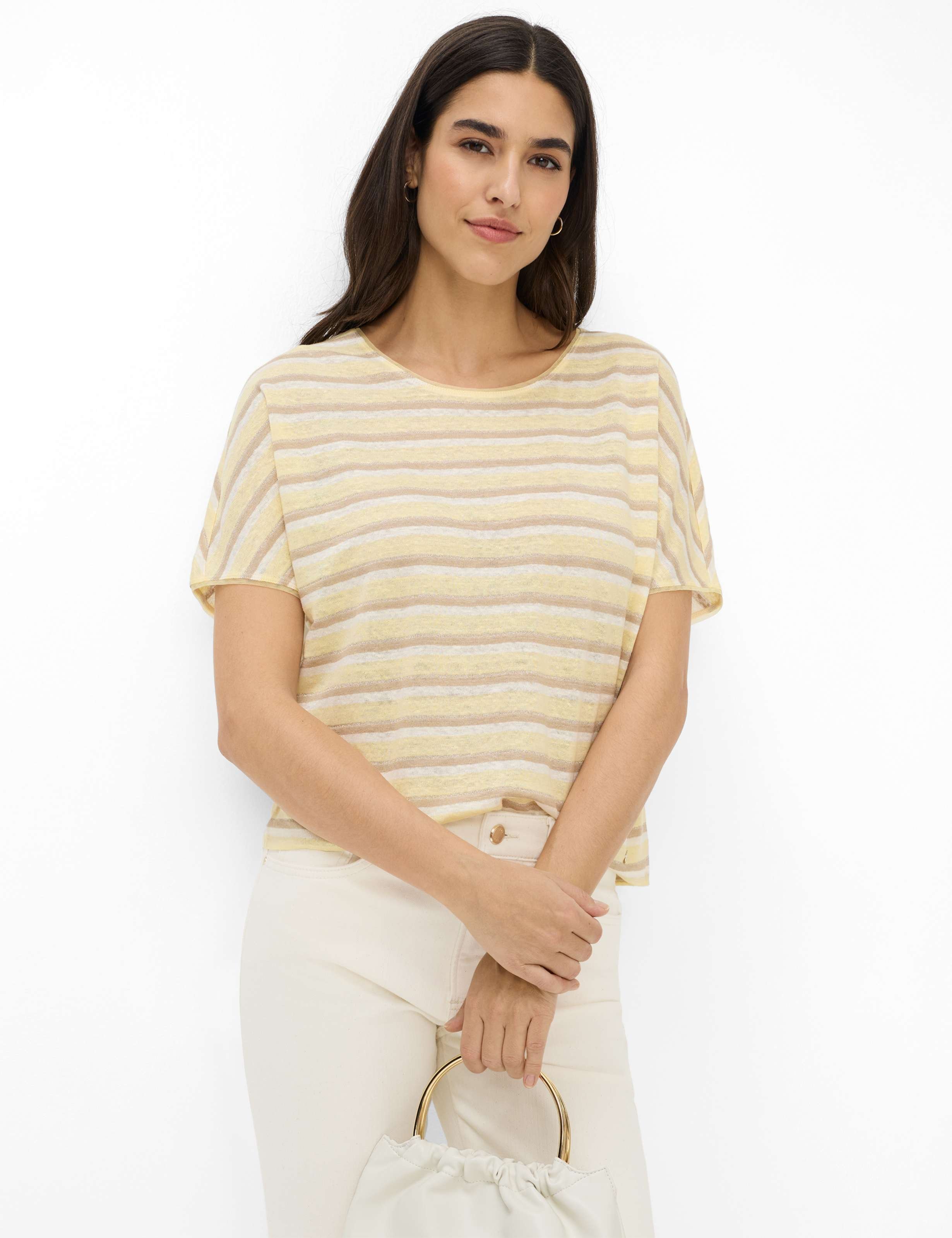 Brax Damen Shirt Style CAELEN S limoncello, hellgelb, Gr. 40