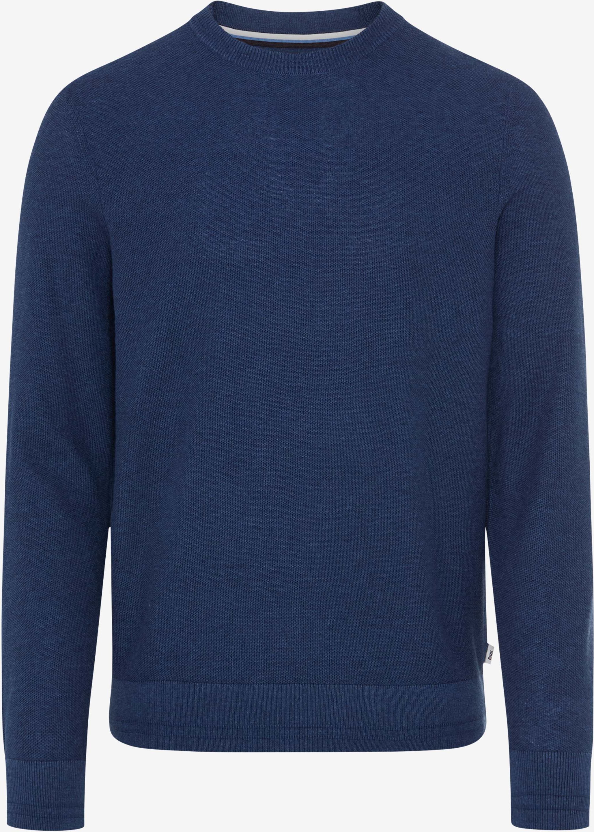 Brax Herren Strickpullover Style RICK cove, Blau, Gr. XS