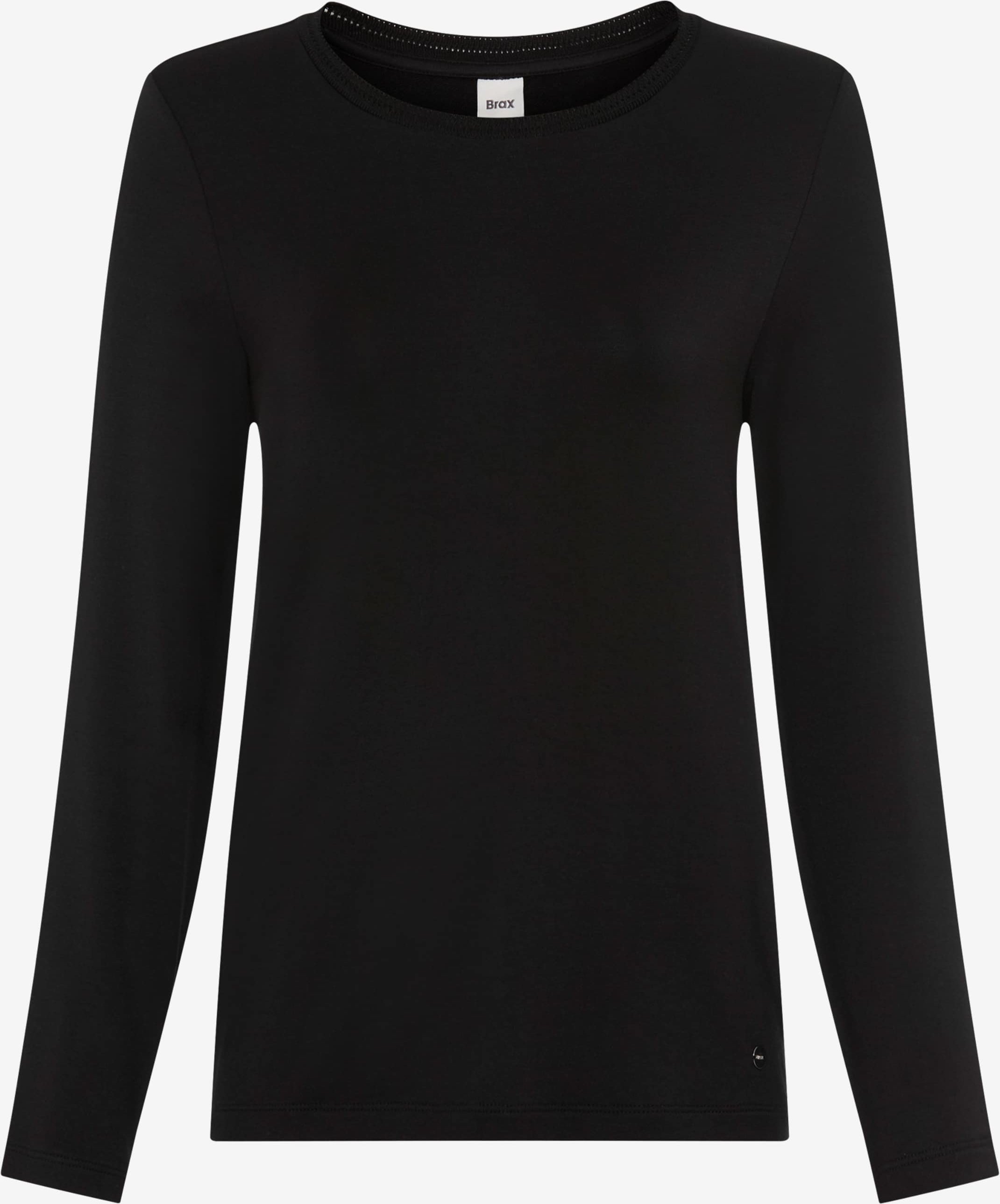 Brax Damen Sweatshirt Style CARINA L black, schwarz, Gr. 42