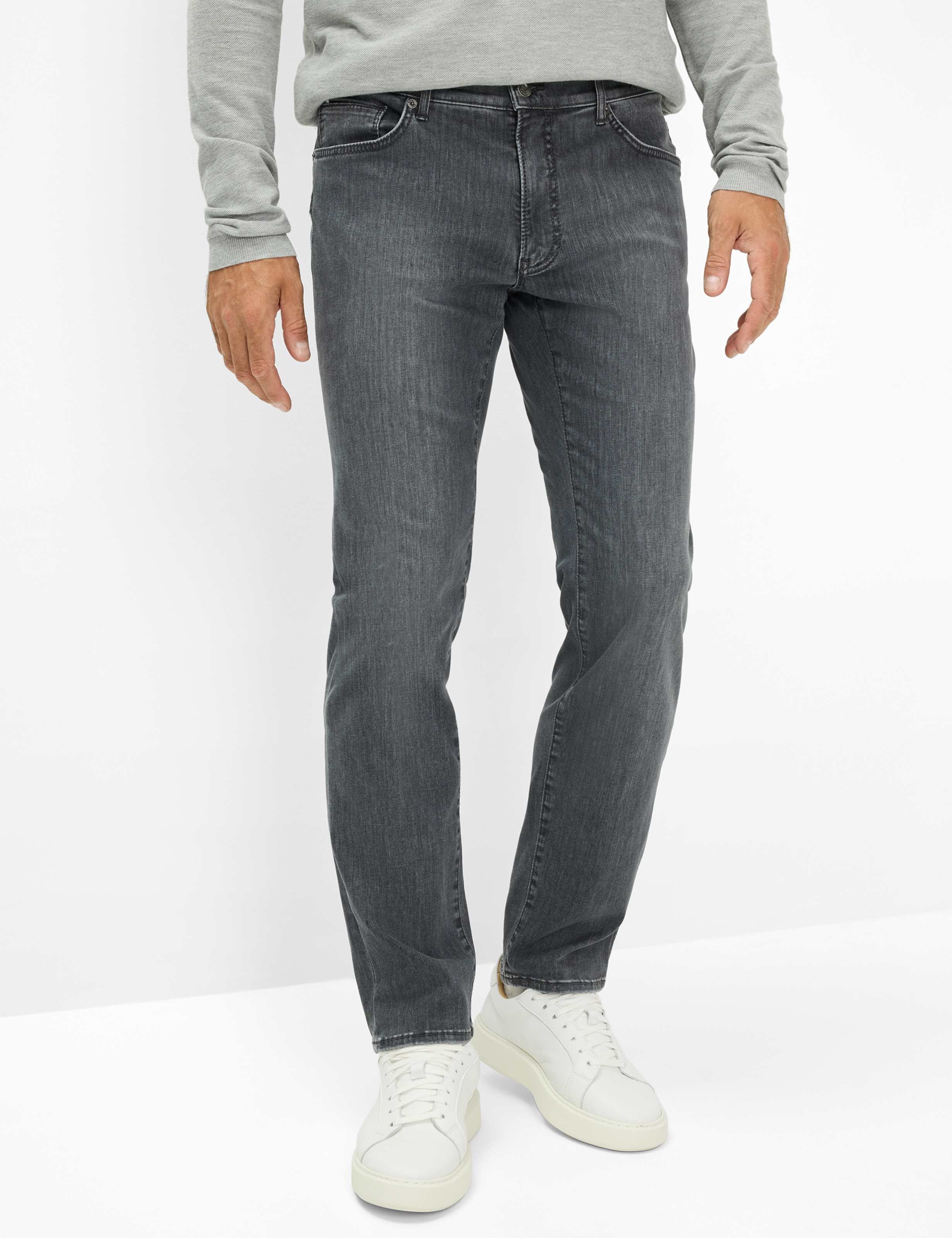 Thumbnail - Brax Herren Five-Pocket-Hose Style CHUCK STONE GREY USED, denim grau, Gr. 40/30