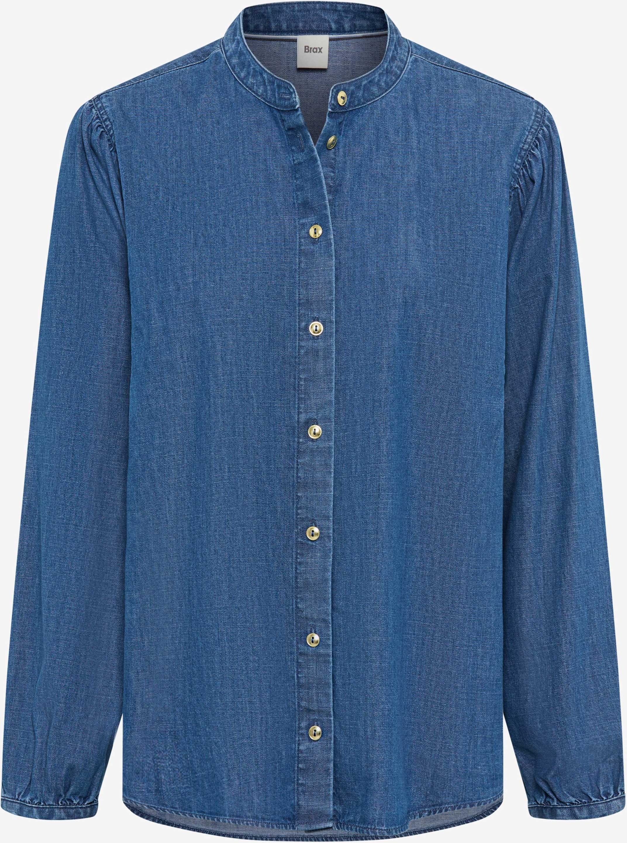 Brax Damen Bluse Style VALERIA indigo mood, denim blau, Gr. 46