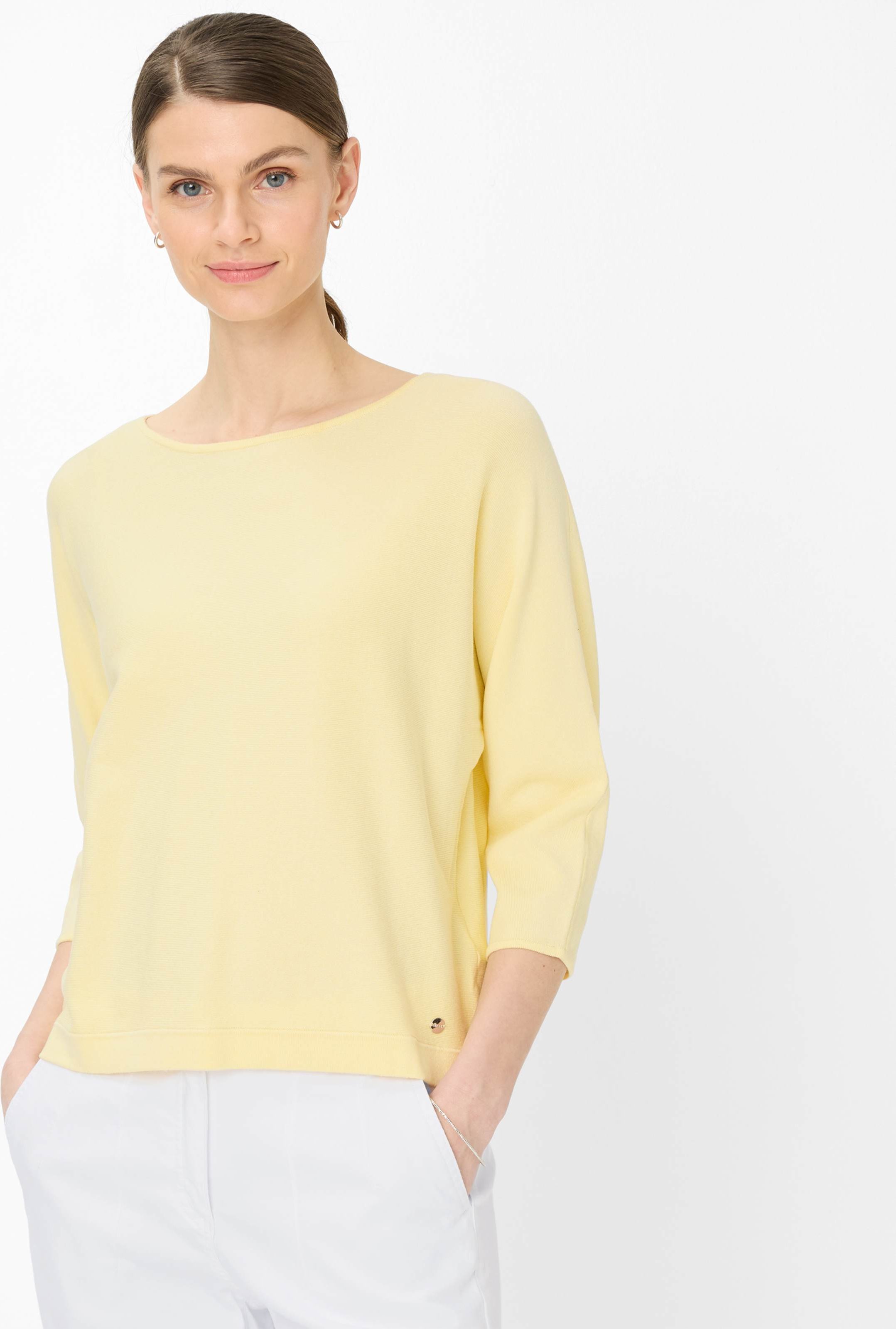 Brax Damen Pullover Style EMMA limoncello, hellgelb, Gr. 34