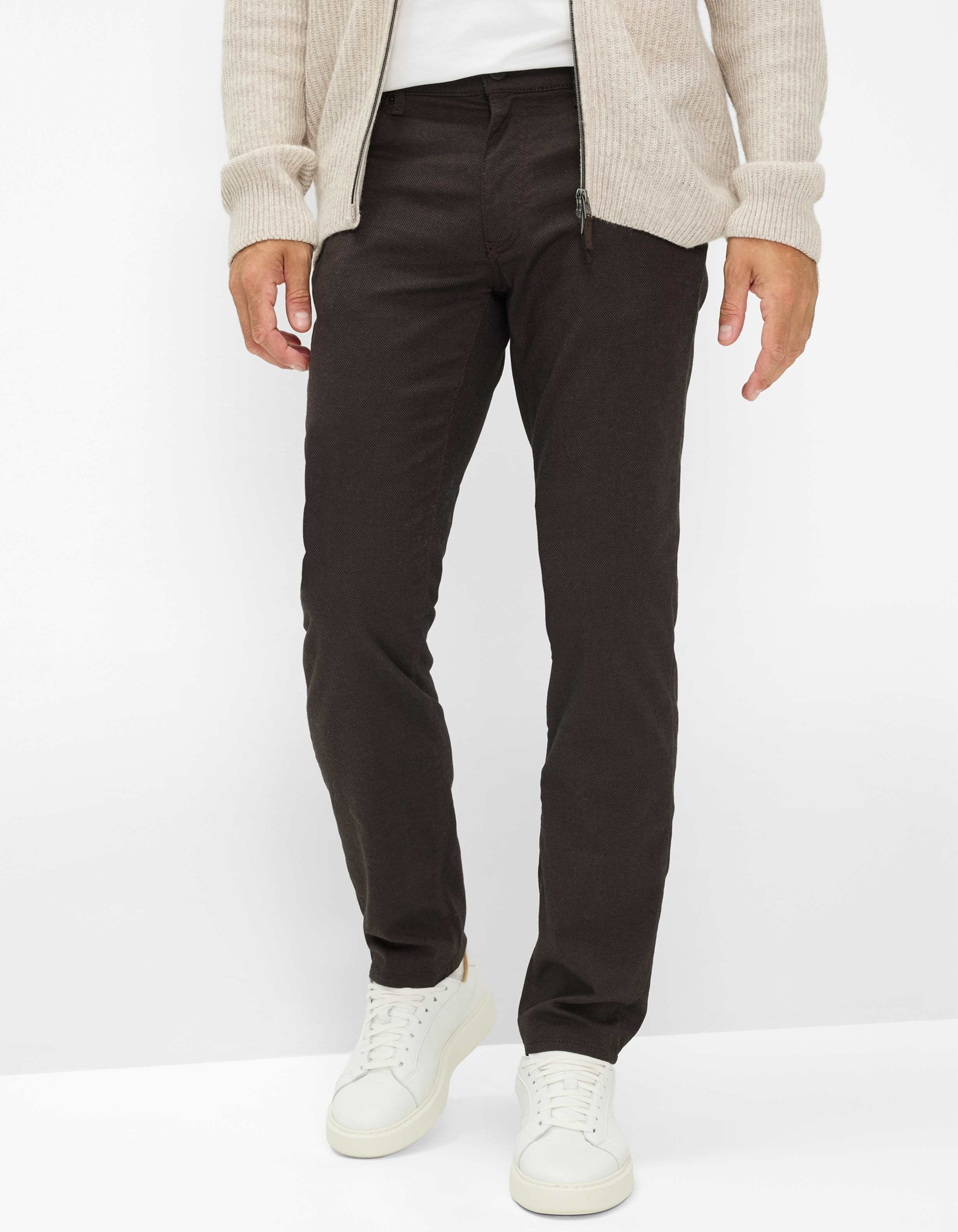 Thumbnail - Brax Herren Five-Pocket-Hose Style CADIZ NOUGAT, dunkelbraun, Gr. 31/32