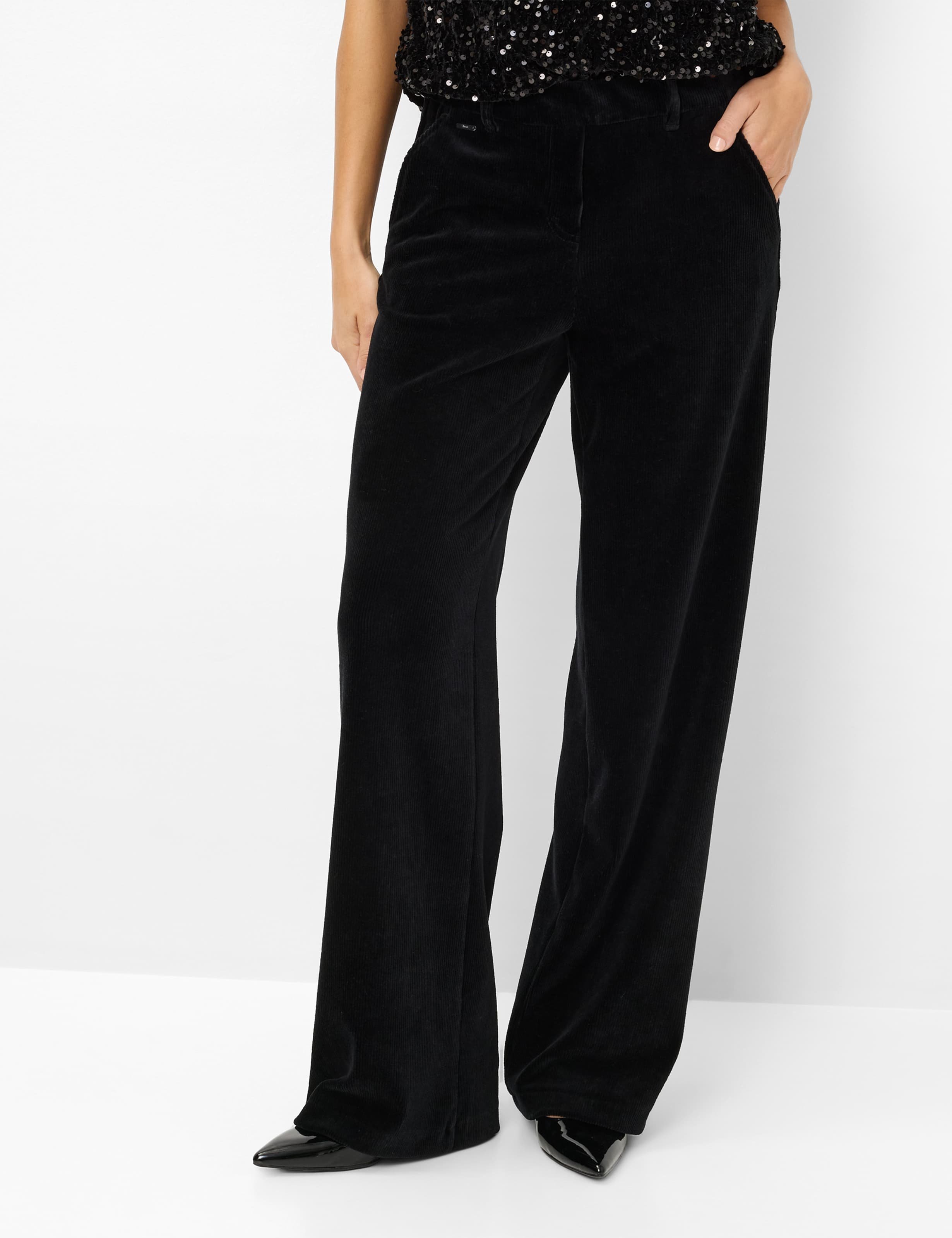 Brax Damen Cordhose Style MAINE BLACK, schwarz, Gr. 46K