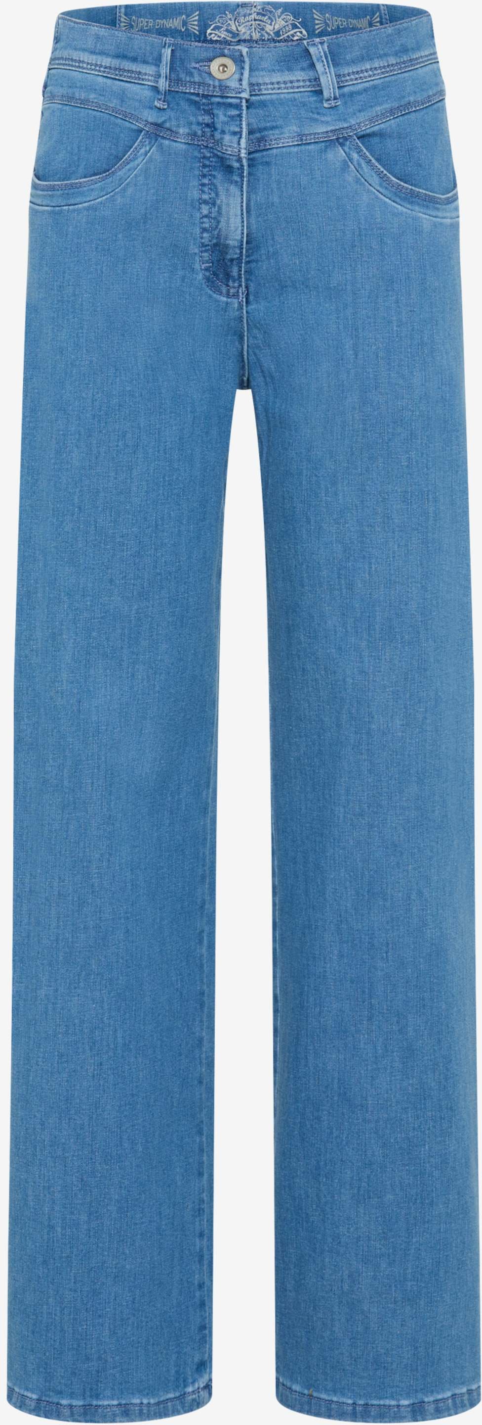 Raphaela by Brax Damen Five-Pocket-Hose Style LAURA FLARED BLEACHED, USING&BUFFIES, denim hellblau, Gr. 42