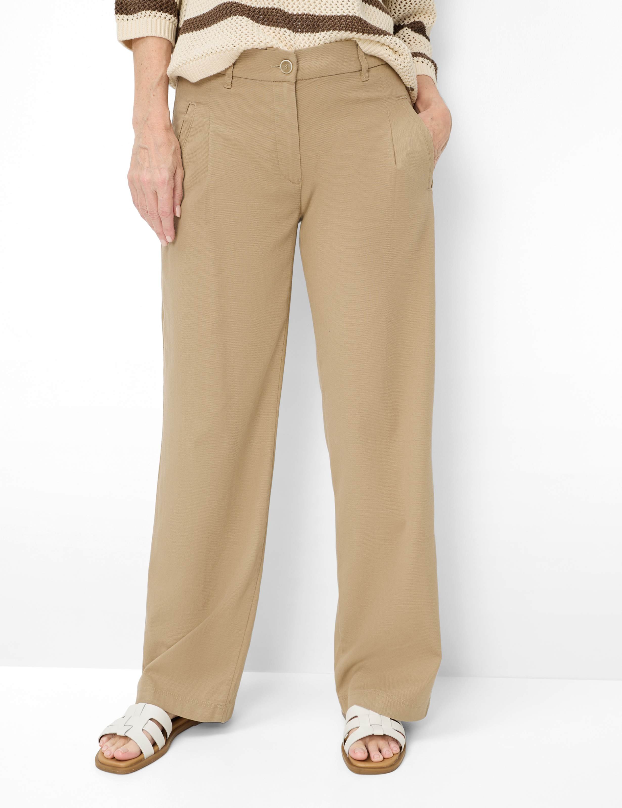 Raphaela by Brax Damen Hose Style PEGGY FLARED BAMBOO, Beige, Gr. 52
