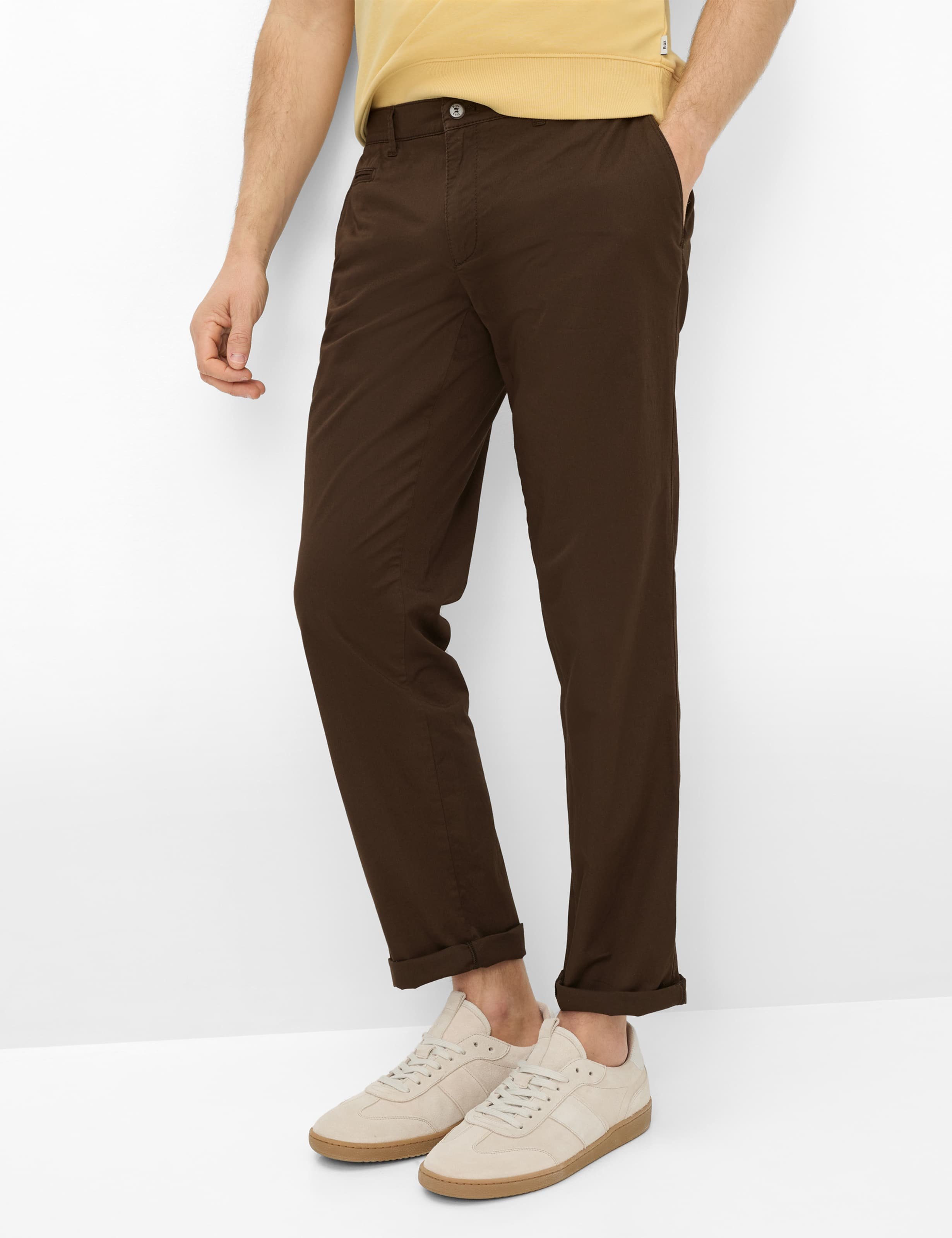 Brax Herren Chino Style FABIO CHOCOLATE, dunkelbraun, Gr. 40/34