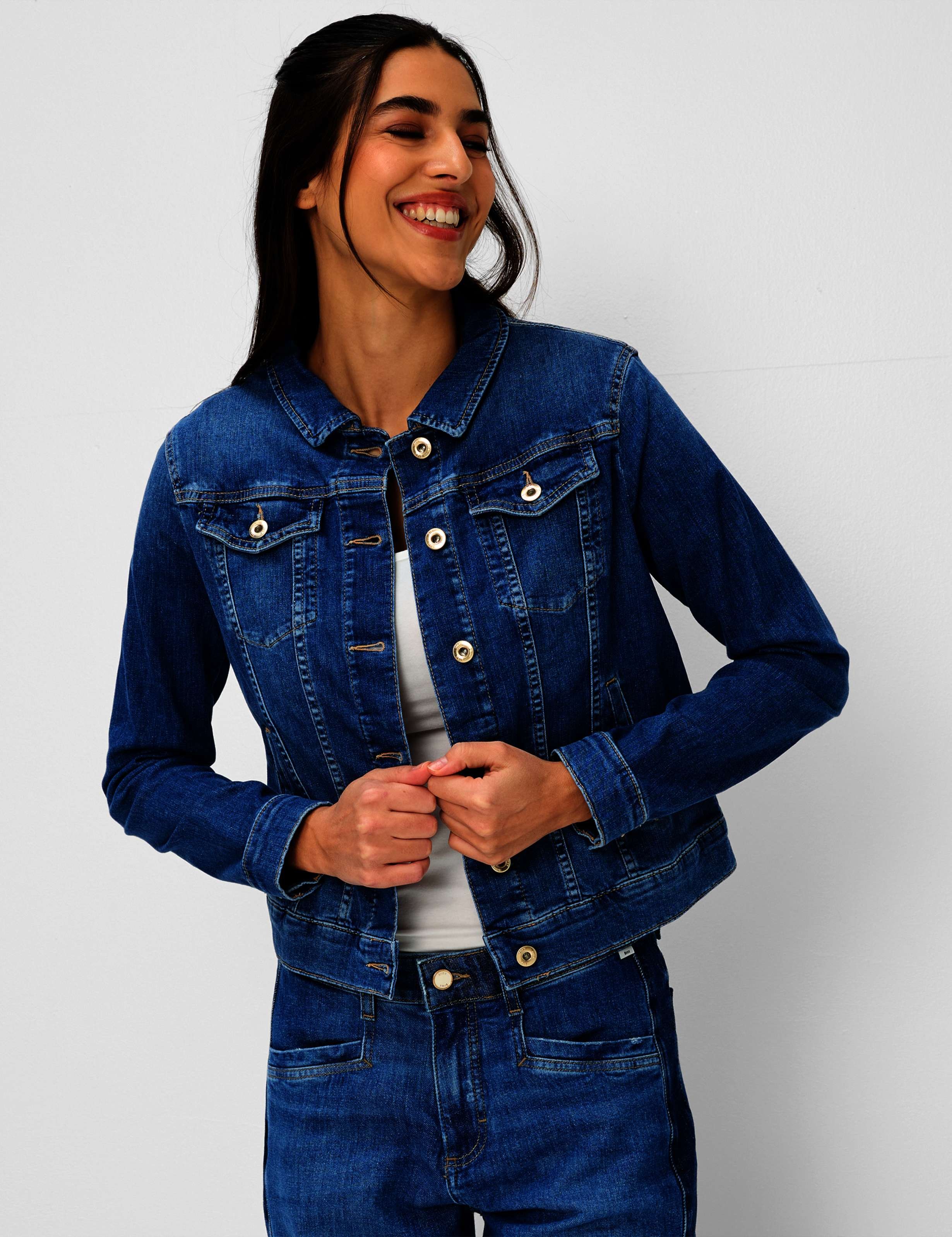 Brax Damen Jeans Style MIAMI, denim blau, Gr. 34