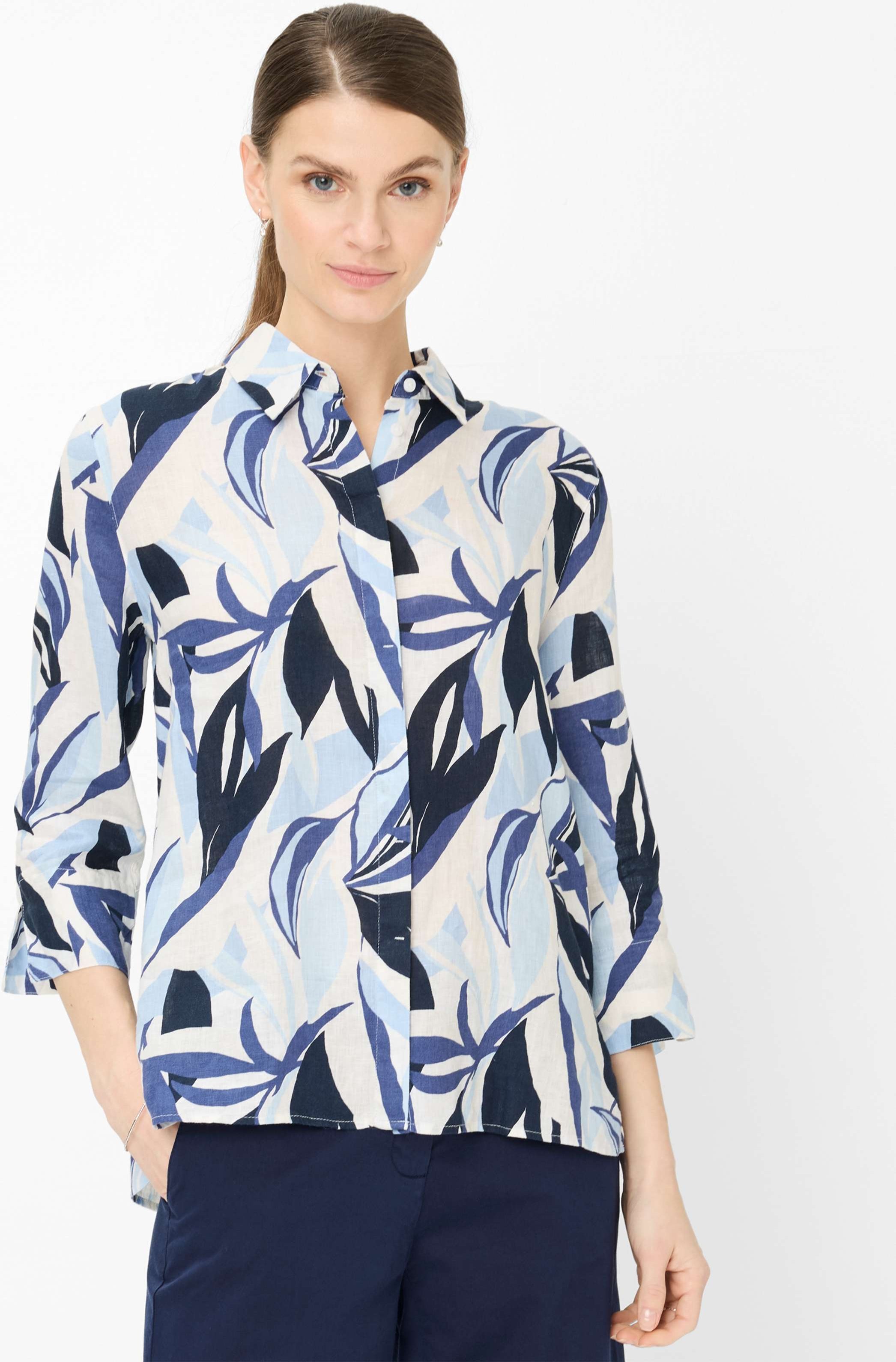 Brax Damen Bluse Style VICKI navy, dunkelblau, Gr. 48