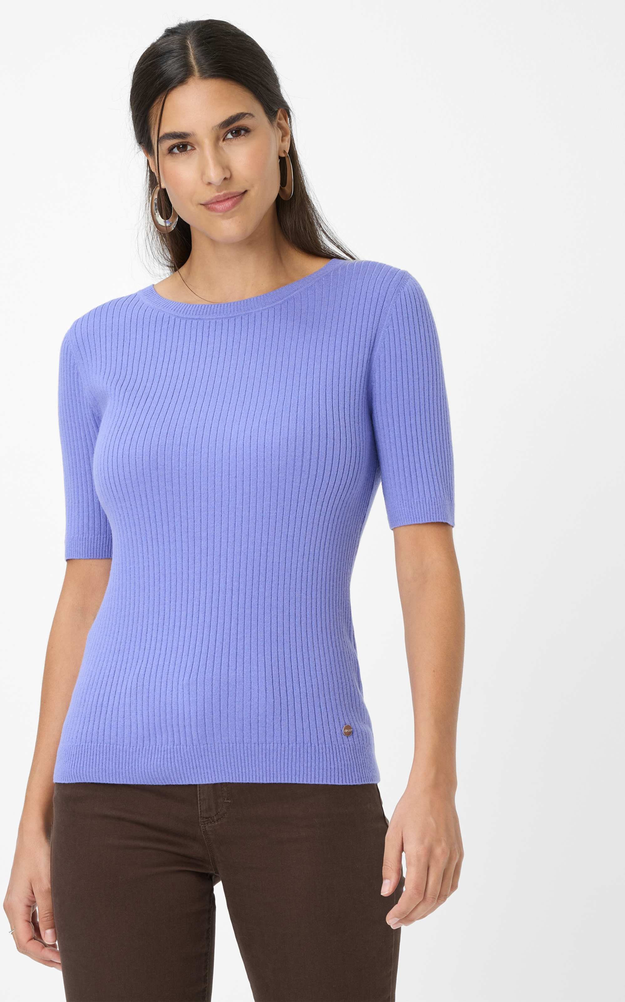 Thumbnail - Brax Damen Strickpullover Style LYNN violet storm, lila, Gr. 42