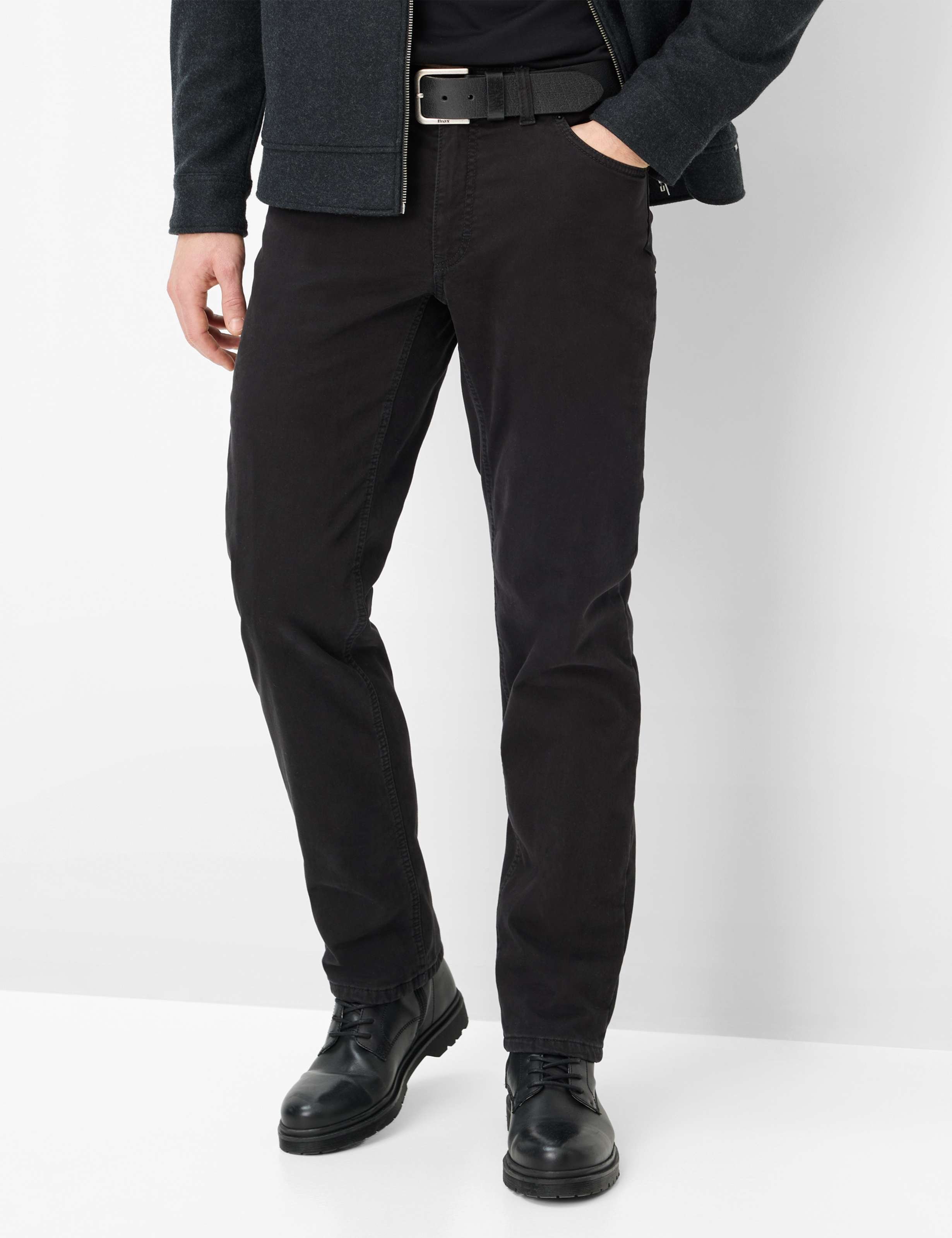 Brax Herren Five-Pocket-Hose Style COOPER TT BLACK, schwarz, Gr. 38/30