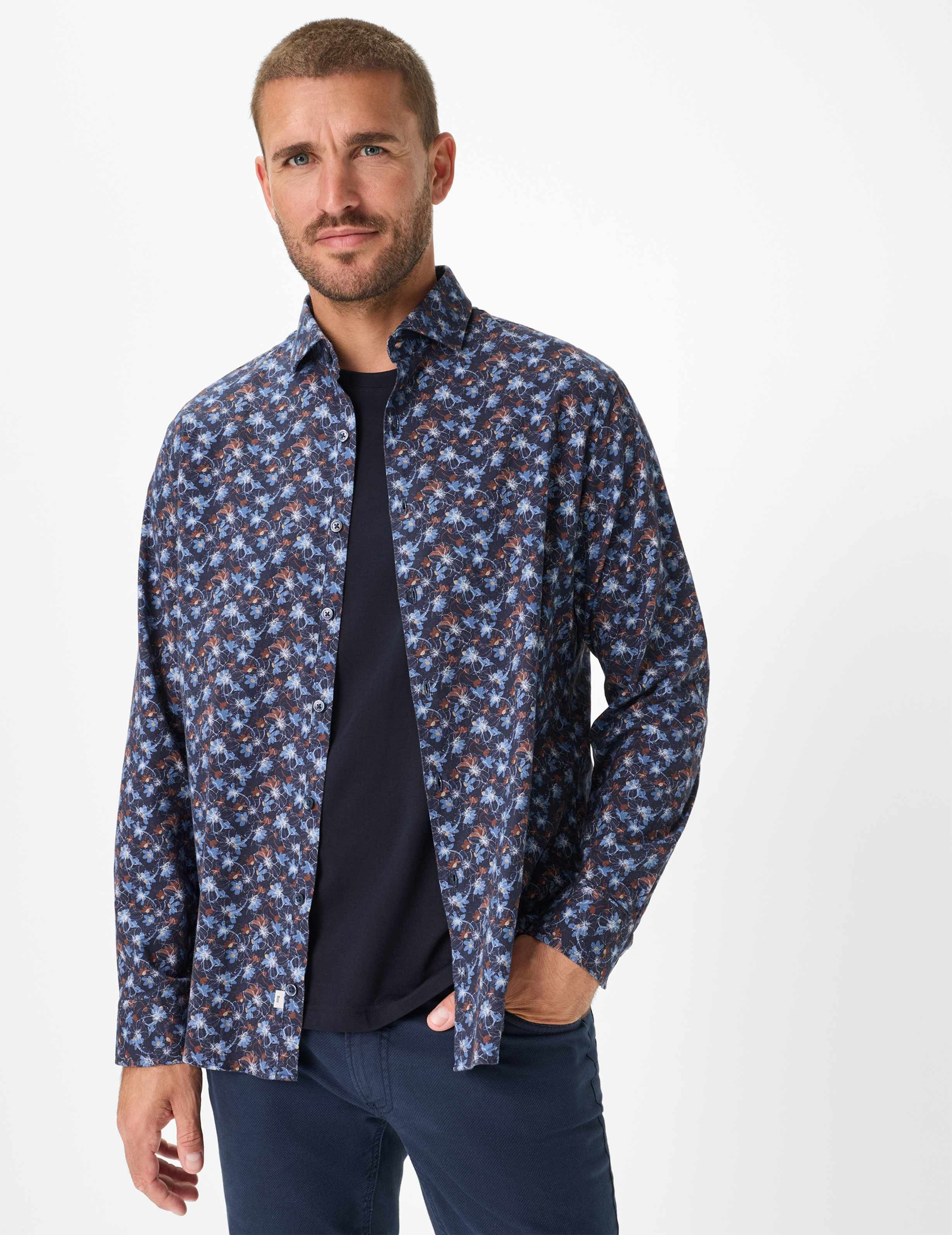 Brax Herren Hemd Style HAROLD navy, dunkelblau, Gr. S