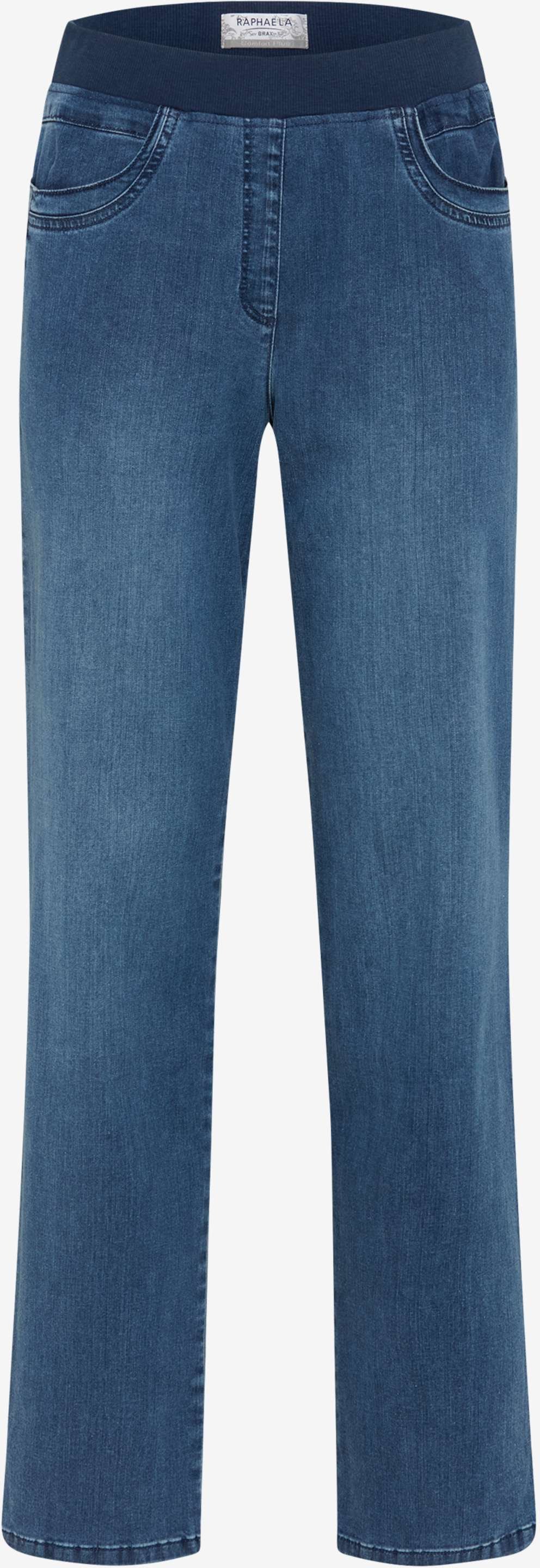Raphaela by Brax Damen Five-Pocket-Hose Style CARINA FUN STONED SLIGHTLY USED, denim blau, Gr. 48K