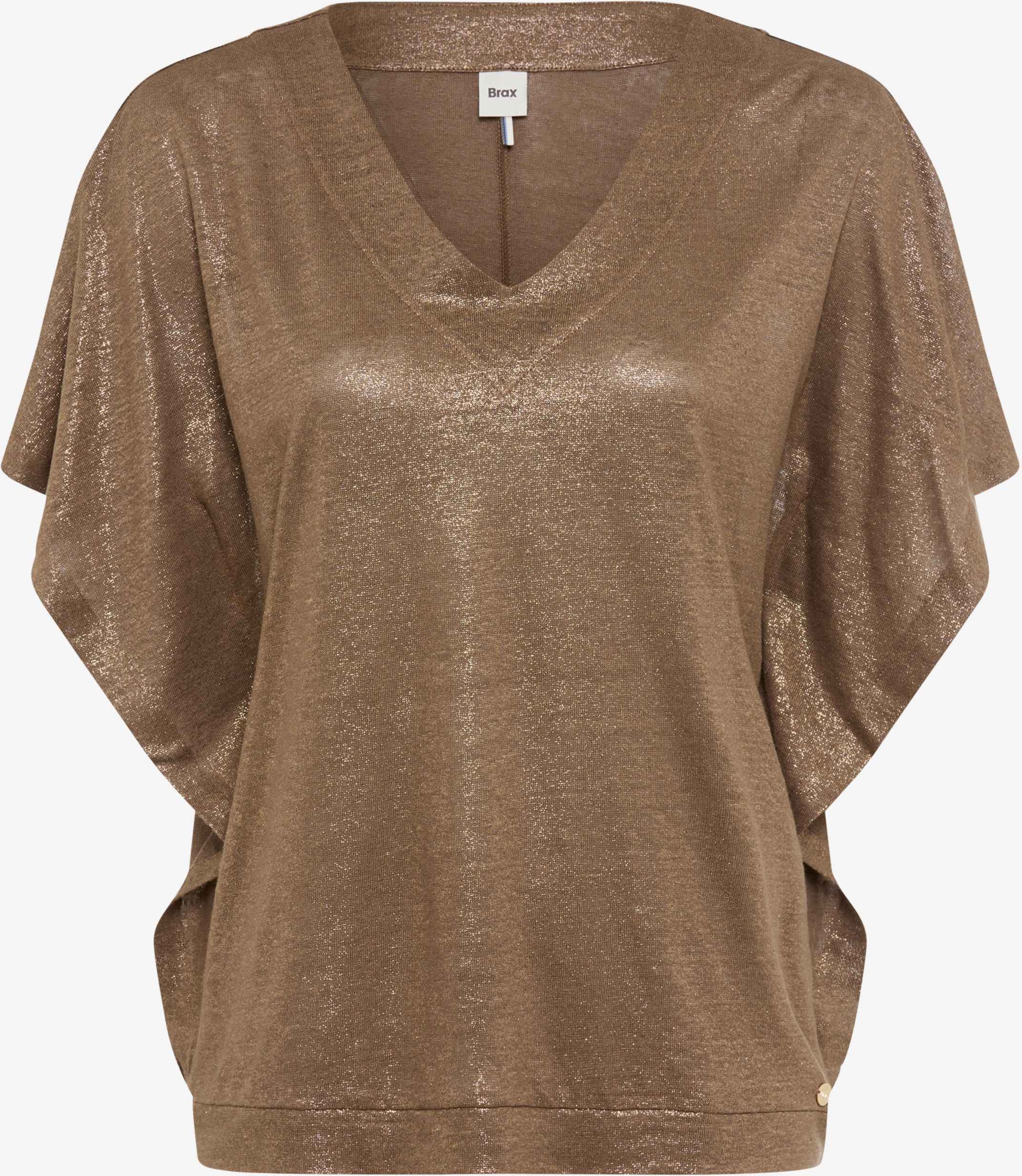Brax Damen Shirt Style CASSIE S mocha brown, dunkelbraun, Gr. 40